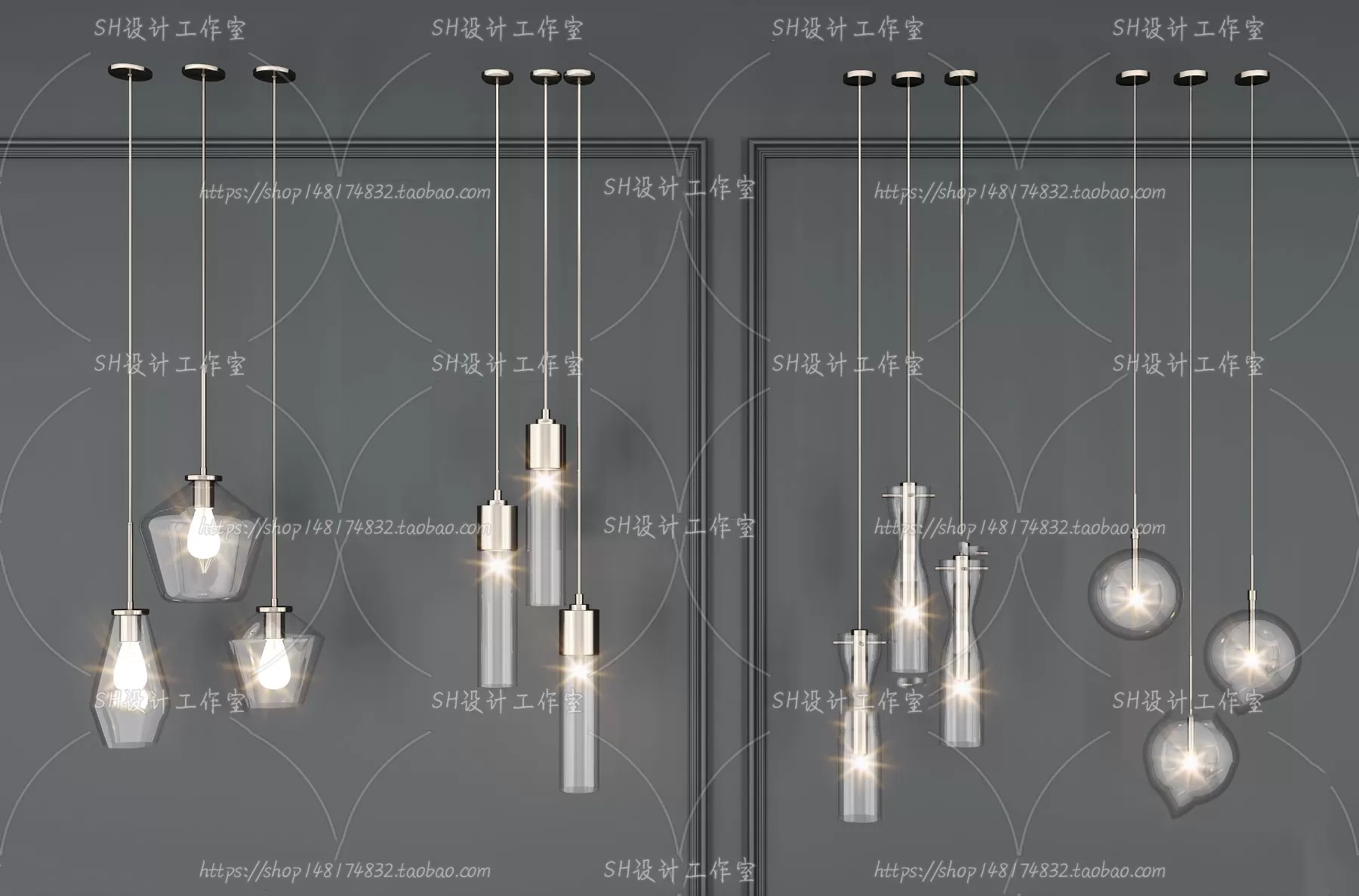 Lights – Chandelier 3D Models – 0355
