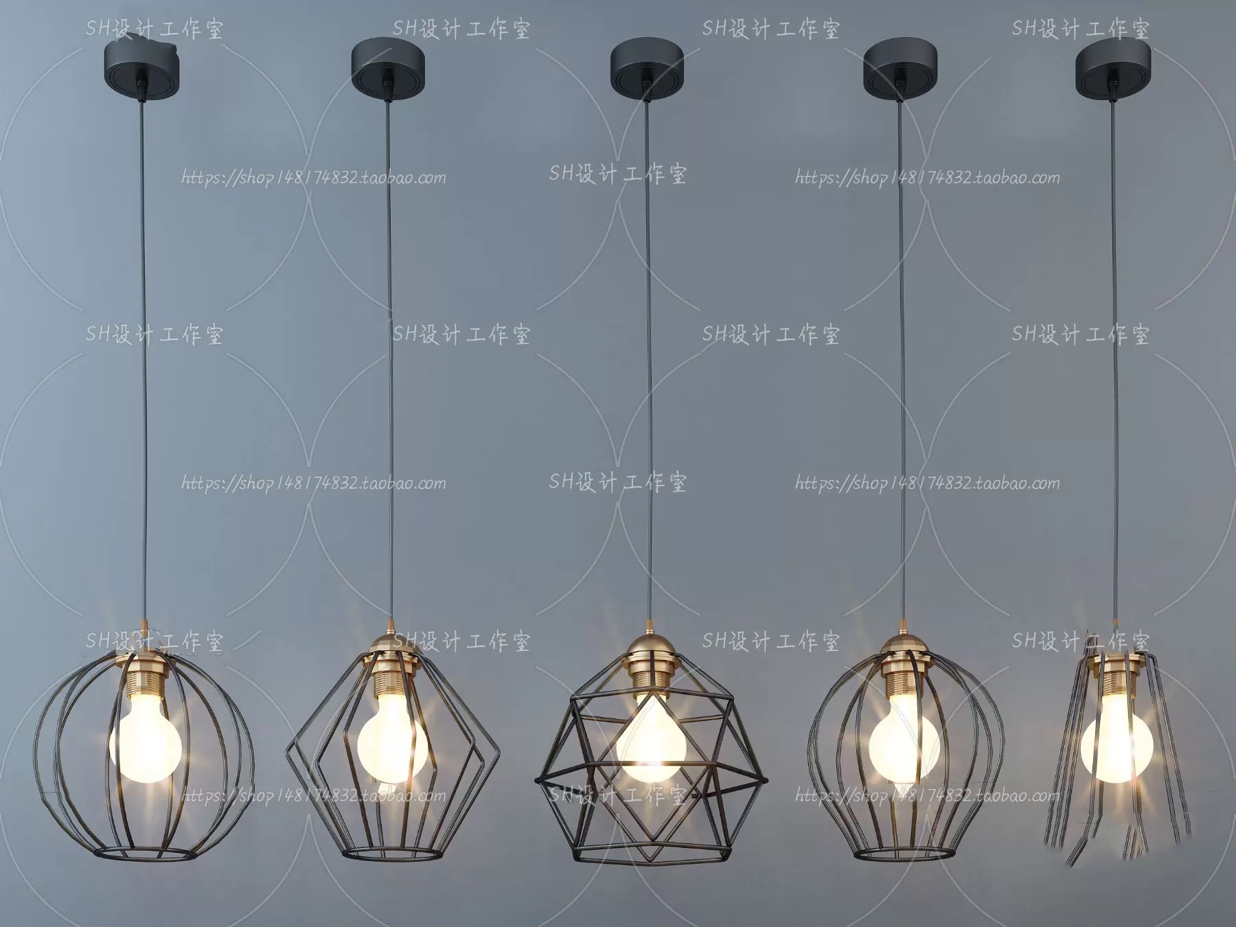 Lights – Chandelier 3D Models – 0356