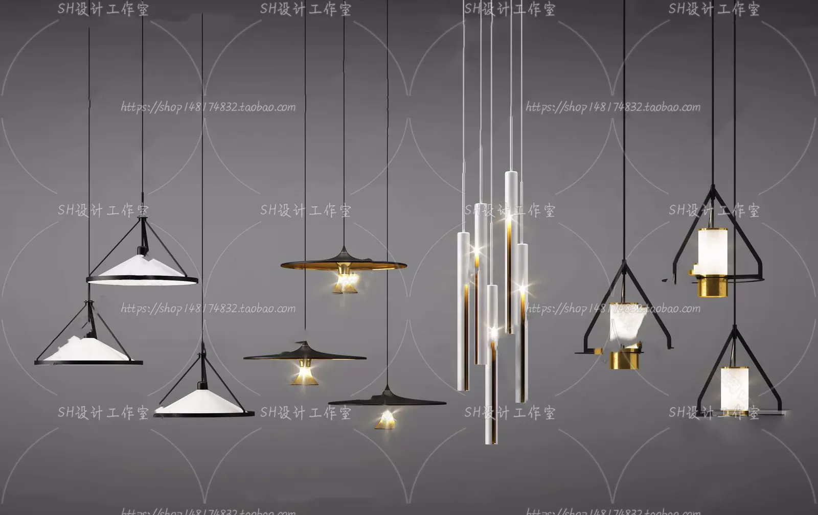 Lights – Chandelier 3D Models – 0357