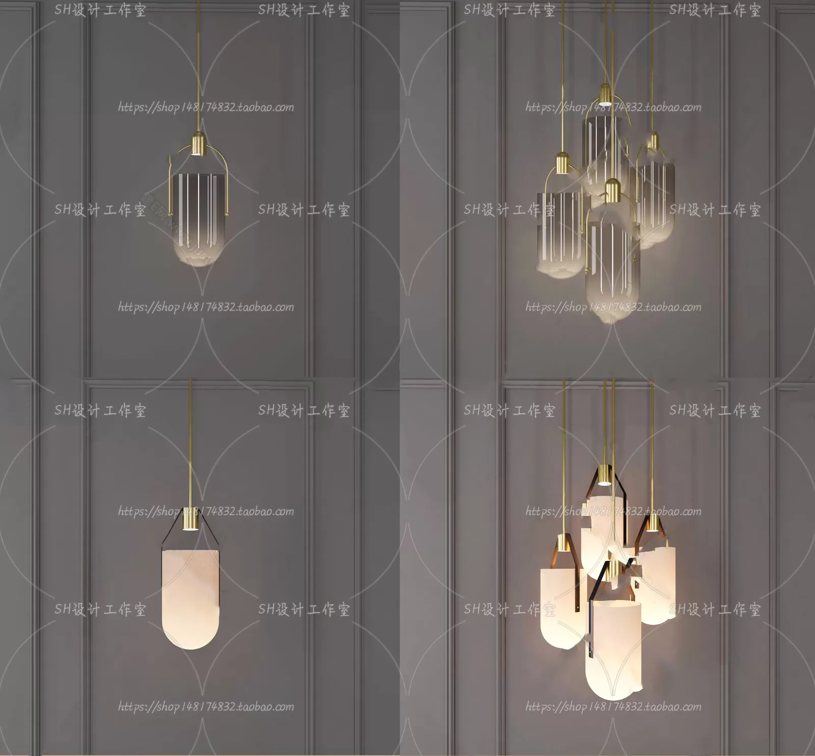 Lights – Chandelier 3D Models – 0358