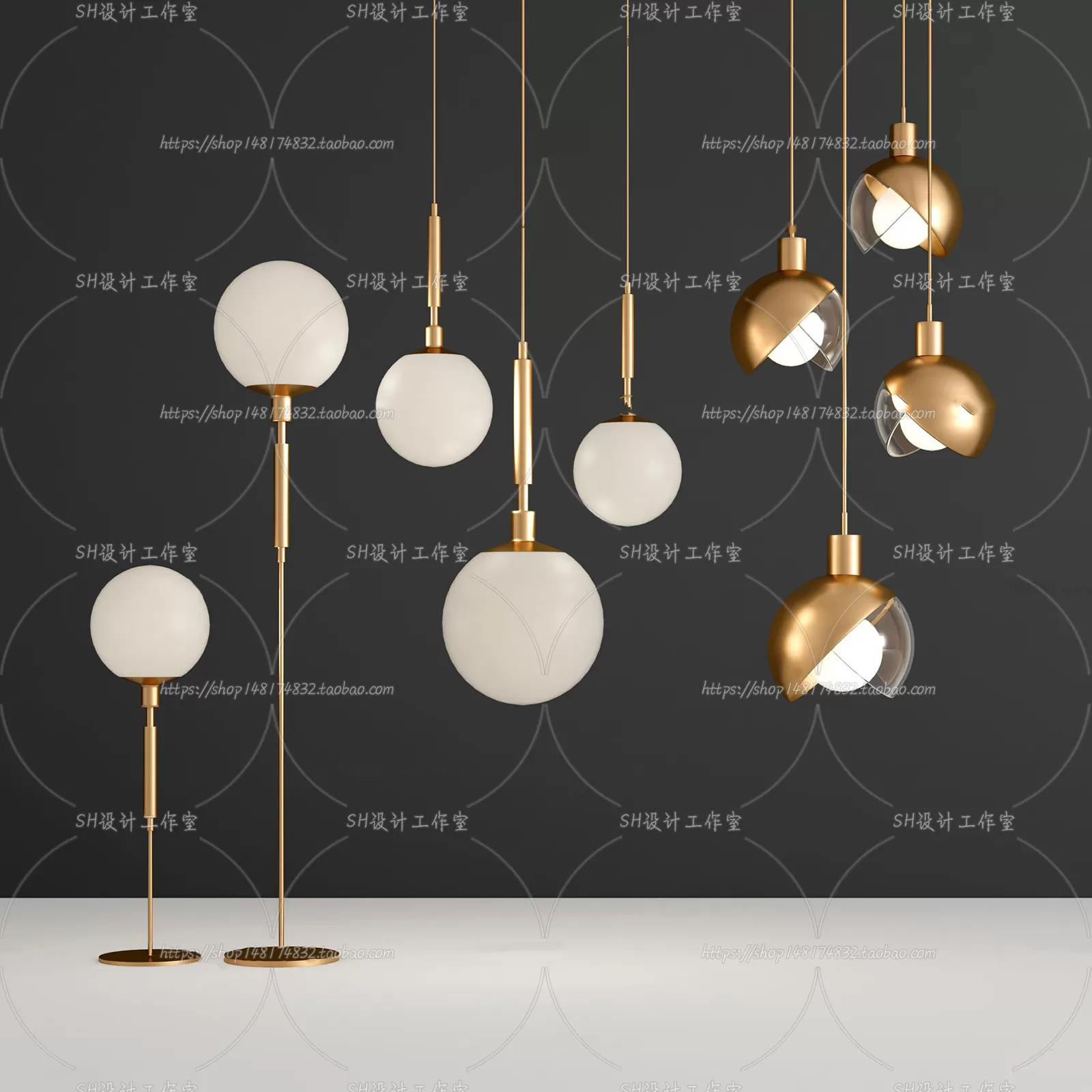Lights – Chandelier 3D Models – 0365