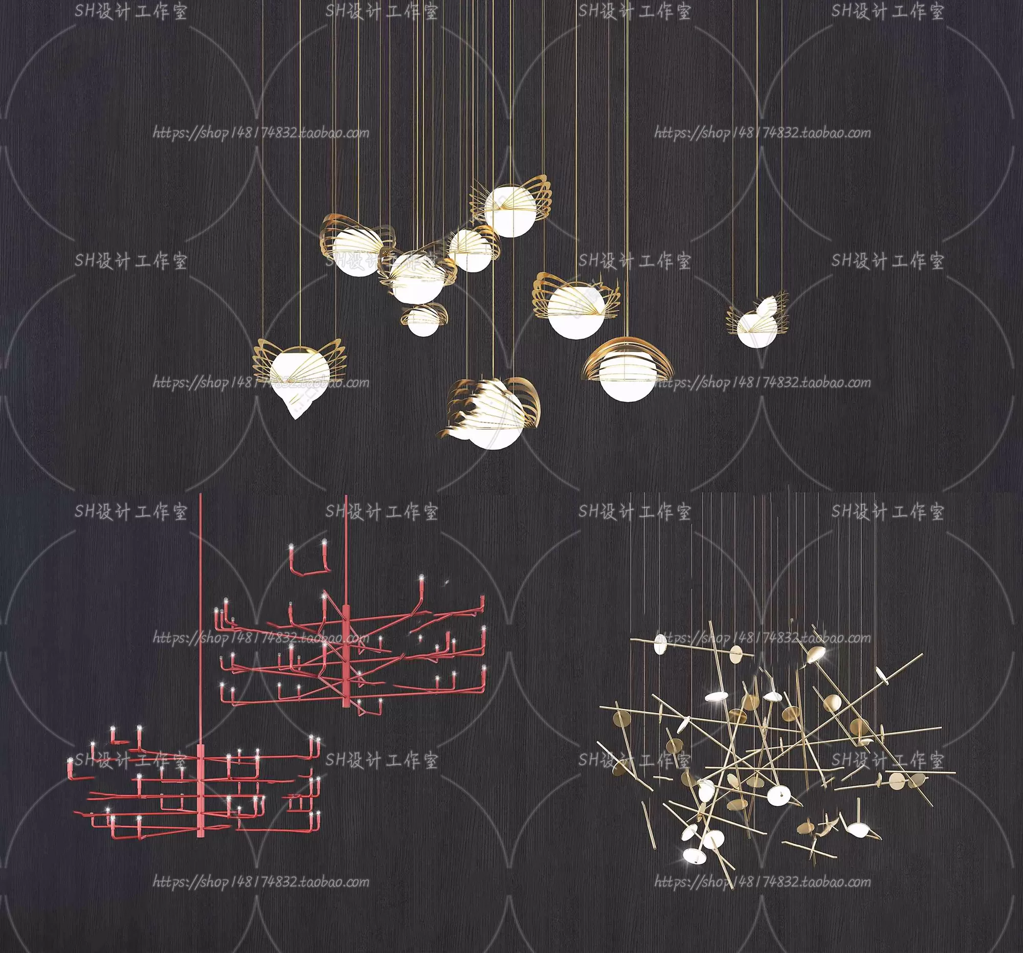 Lights – Chandelier 3D Models – 0367