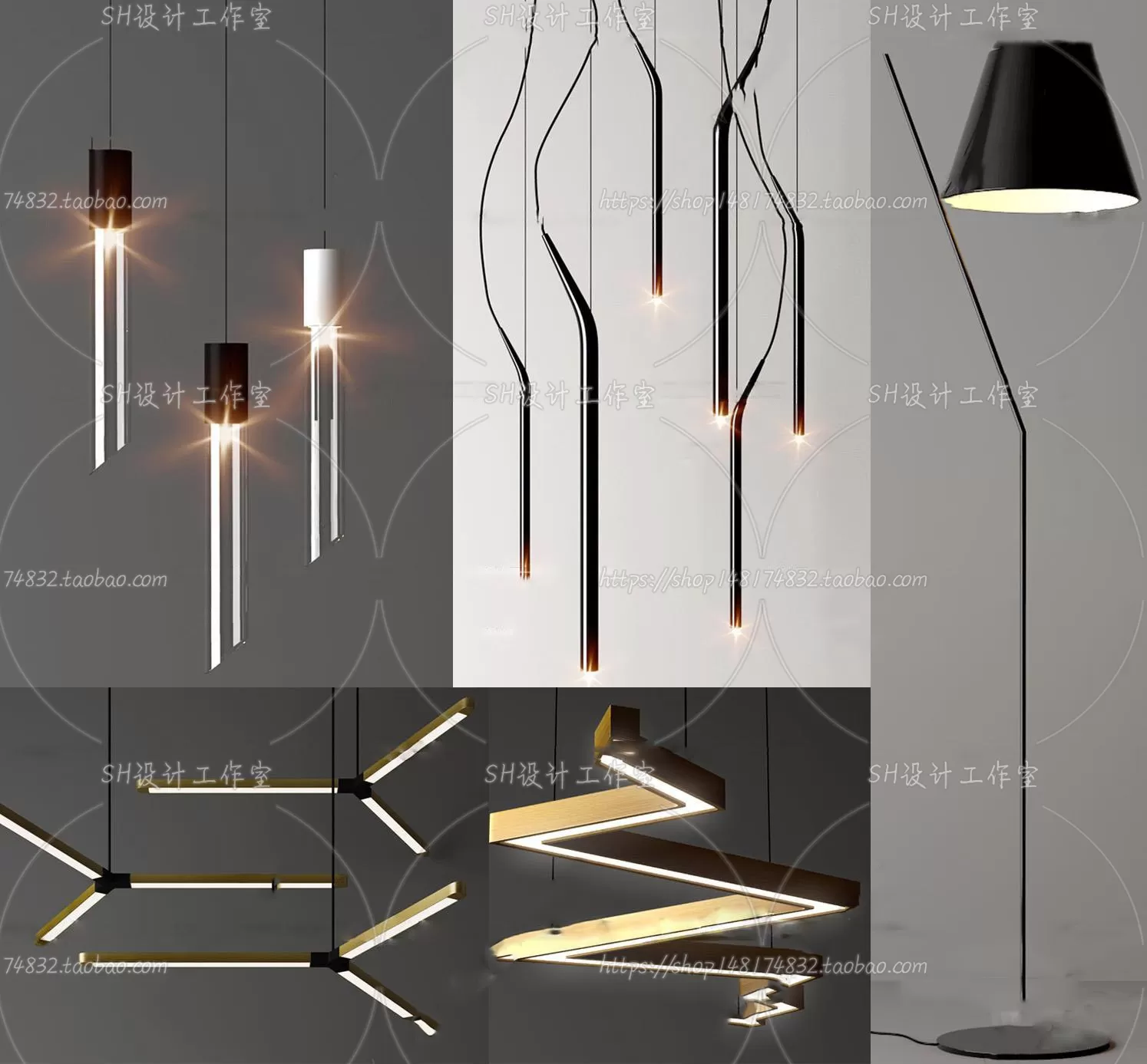 Lights – Chandelier 3D Models – 0369