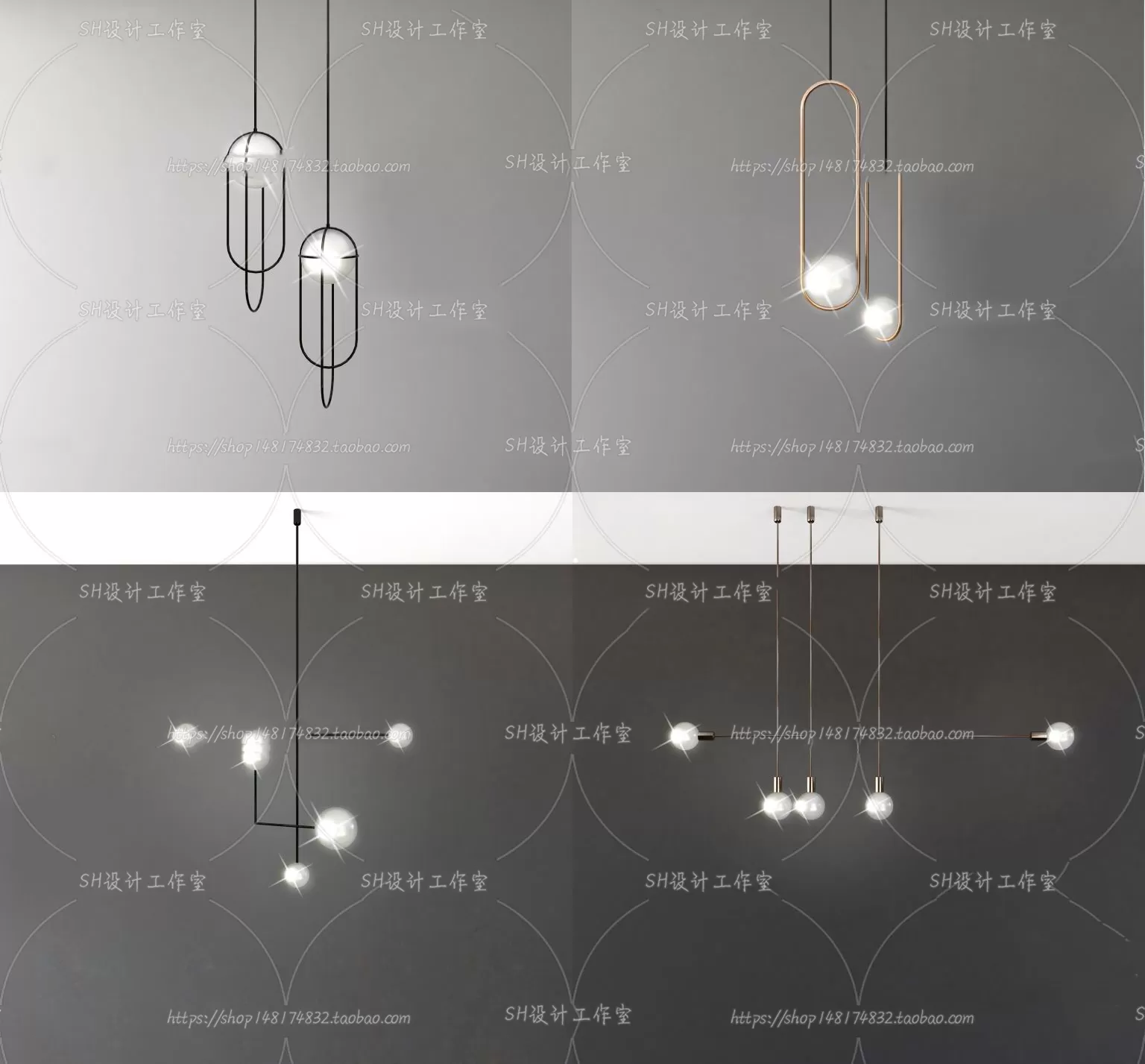 Lights – Chandelier 3D Models – 0371