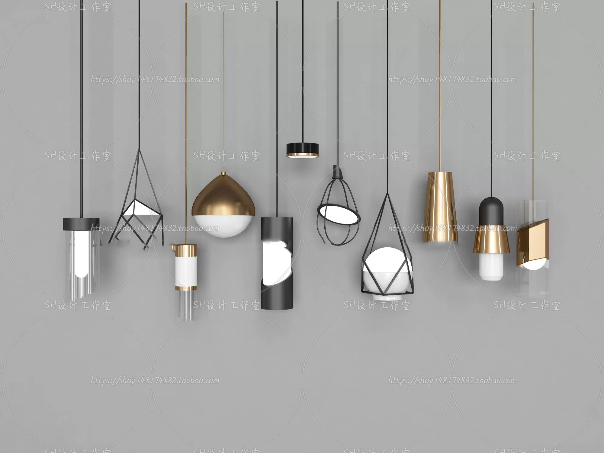 Lights – Chandelier 3D Models – 0378