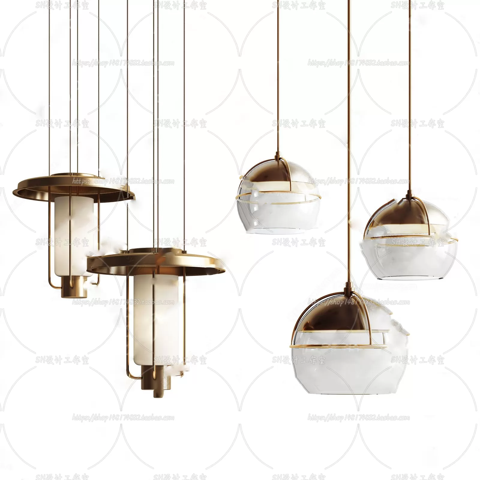 Lights – Chandelier 3D Models – 0384
