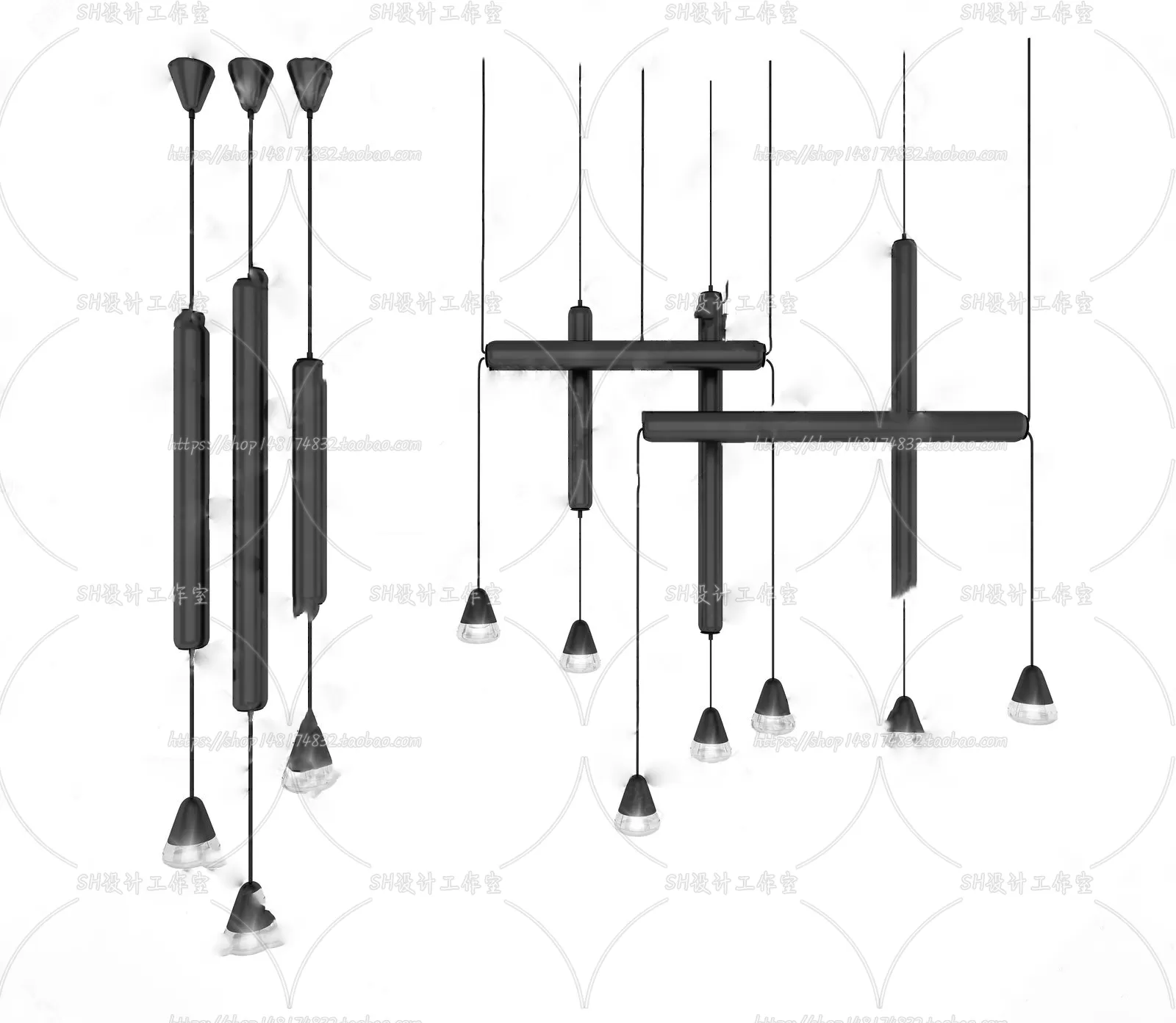 Lights – Chandelier 3D Models – 0385
