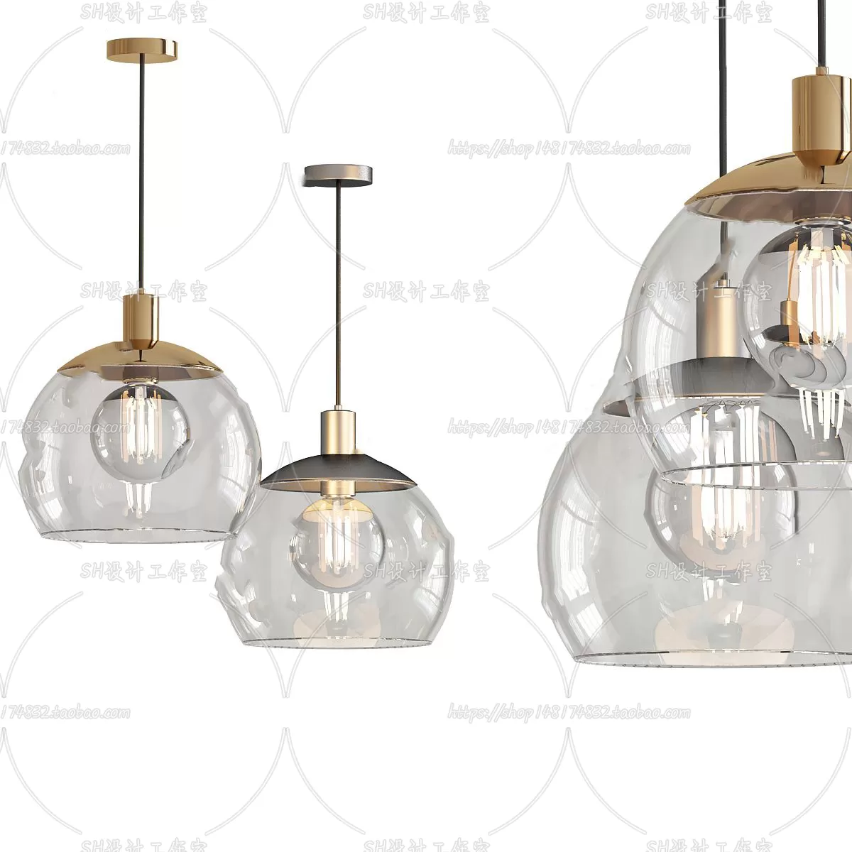 Lights – Chandelier 3D Models – 0386
