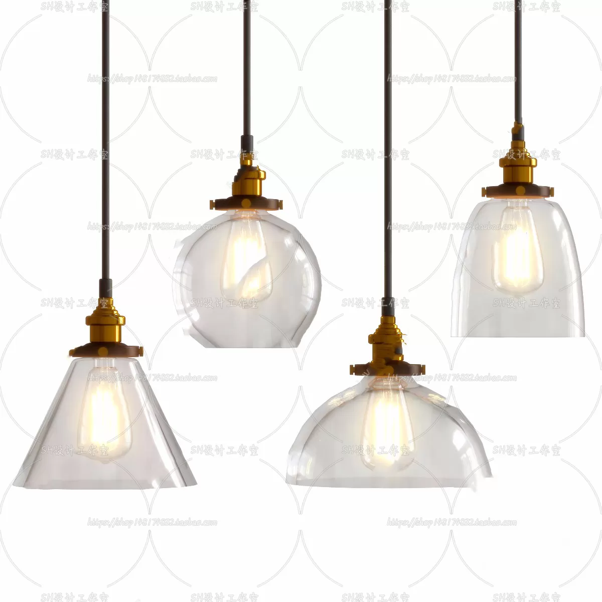 Lights – Chandelier 3D Models – 0388