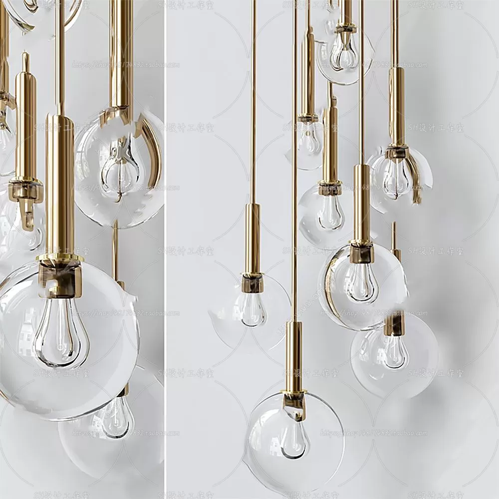 Lights – Chandelier 3D Models – 0393