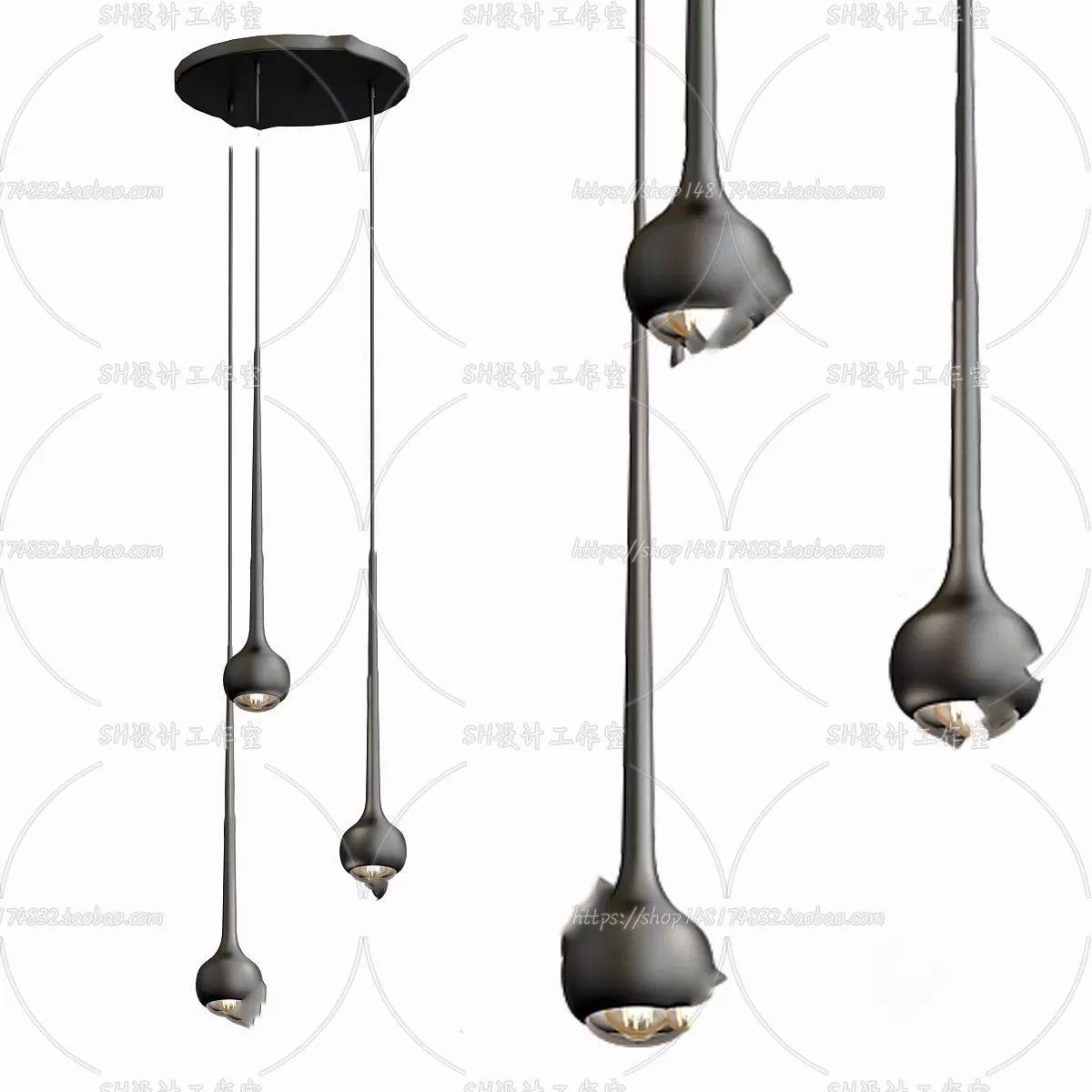 Lights – Chandelier 3D Models – 0394