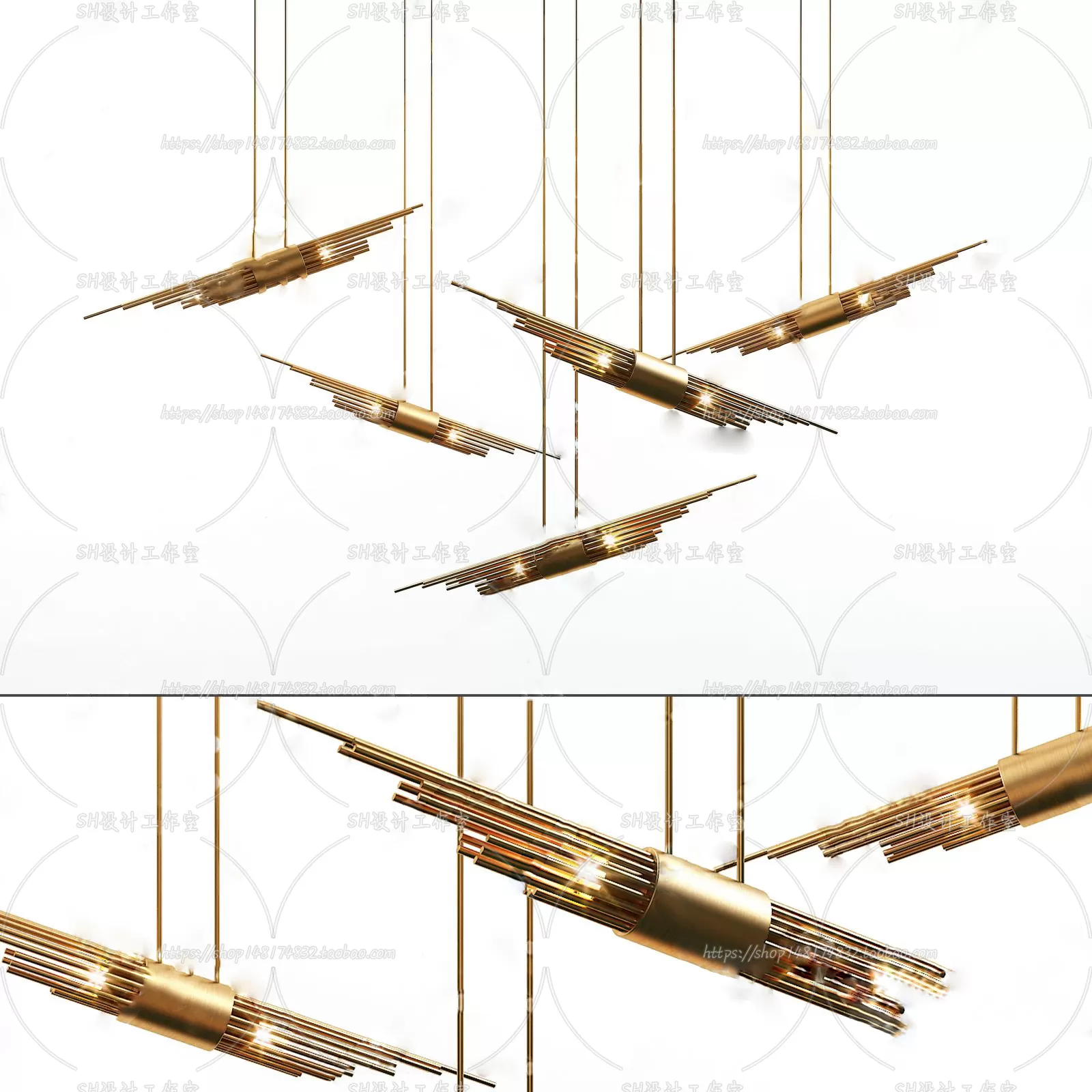 Lights – Chandelier 3D Models – 0395