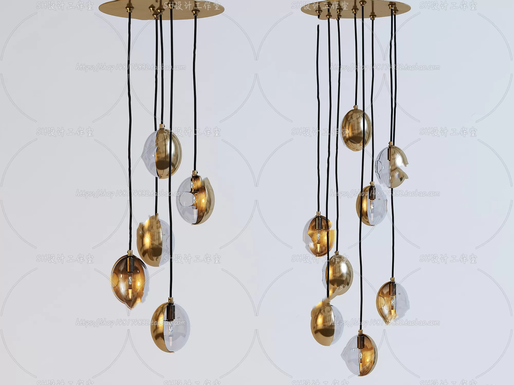 Lights – Chandelier 3D Models – 0399