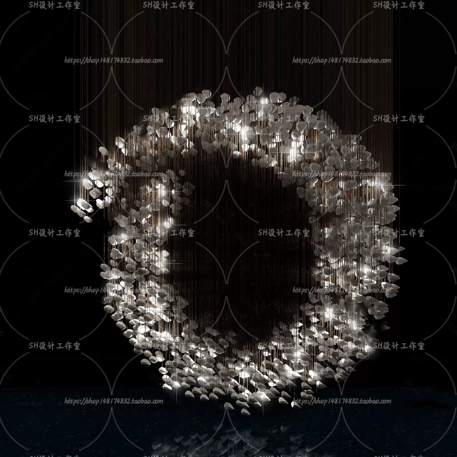 Lights – Chandelier 3D Models – 0414