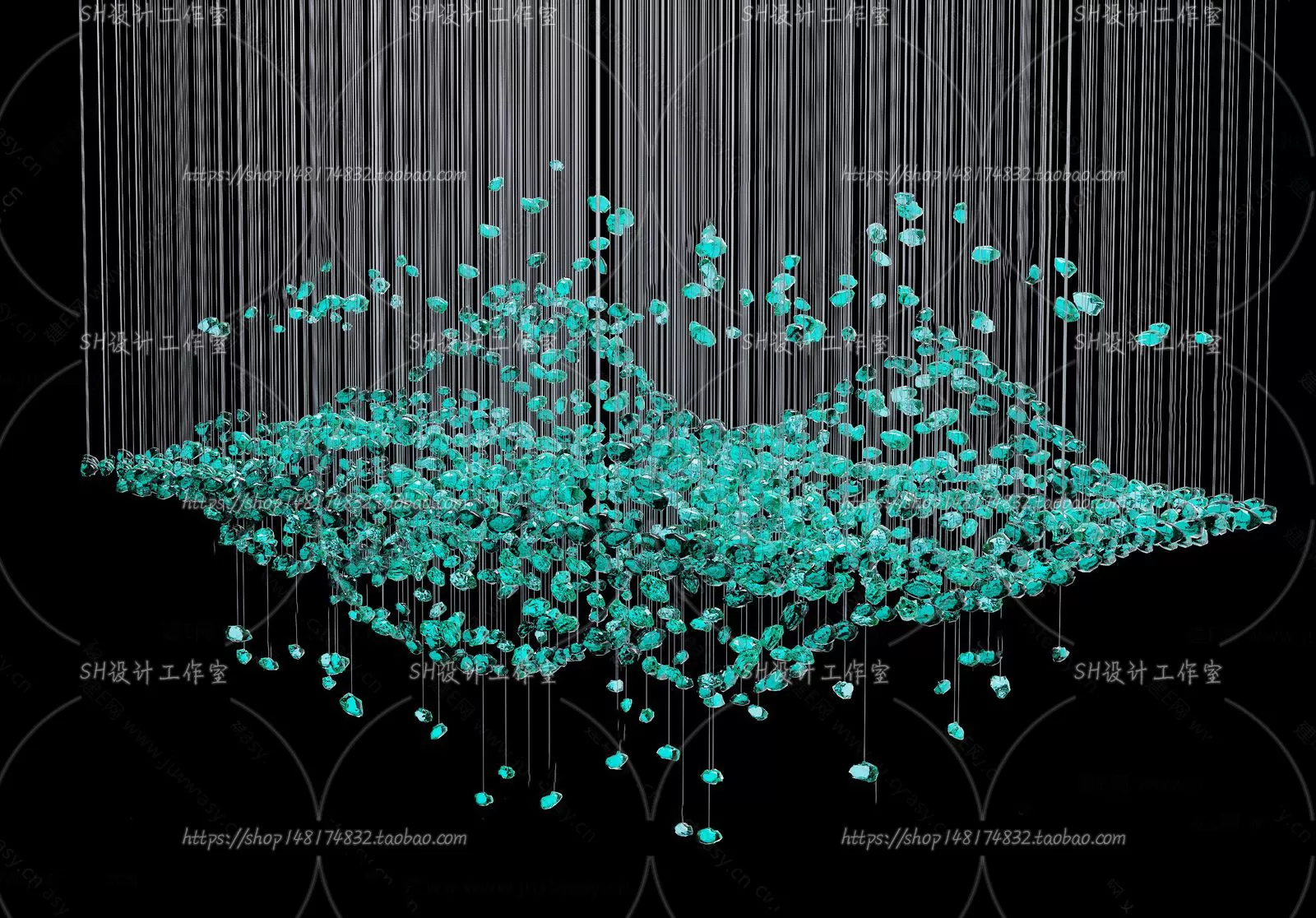 Lights – Chandelier 3D Models – 0416