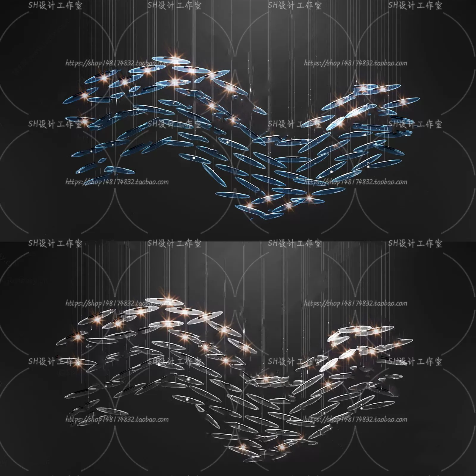 Lights – Chandelier 3D Models – 0419