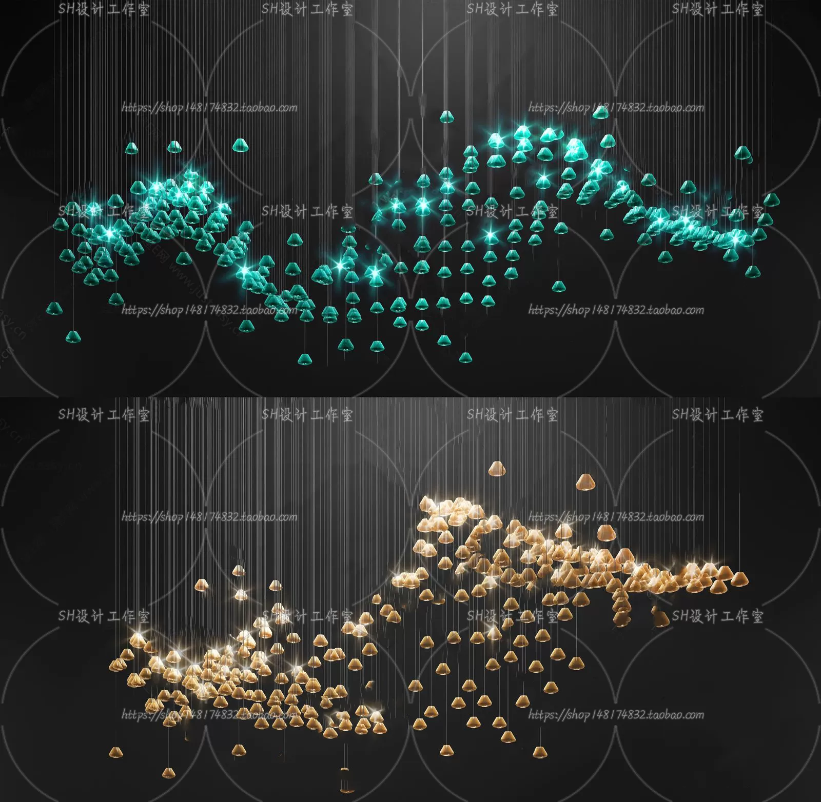 Lights – Chandelier 3D Models – 0425