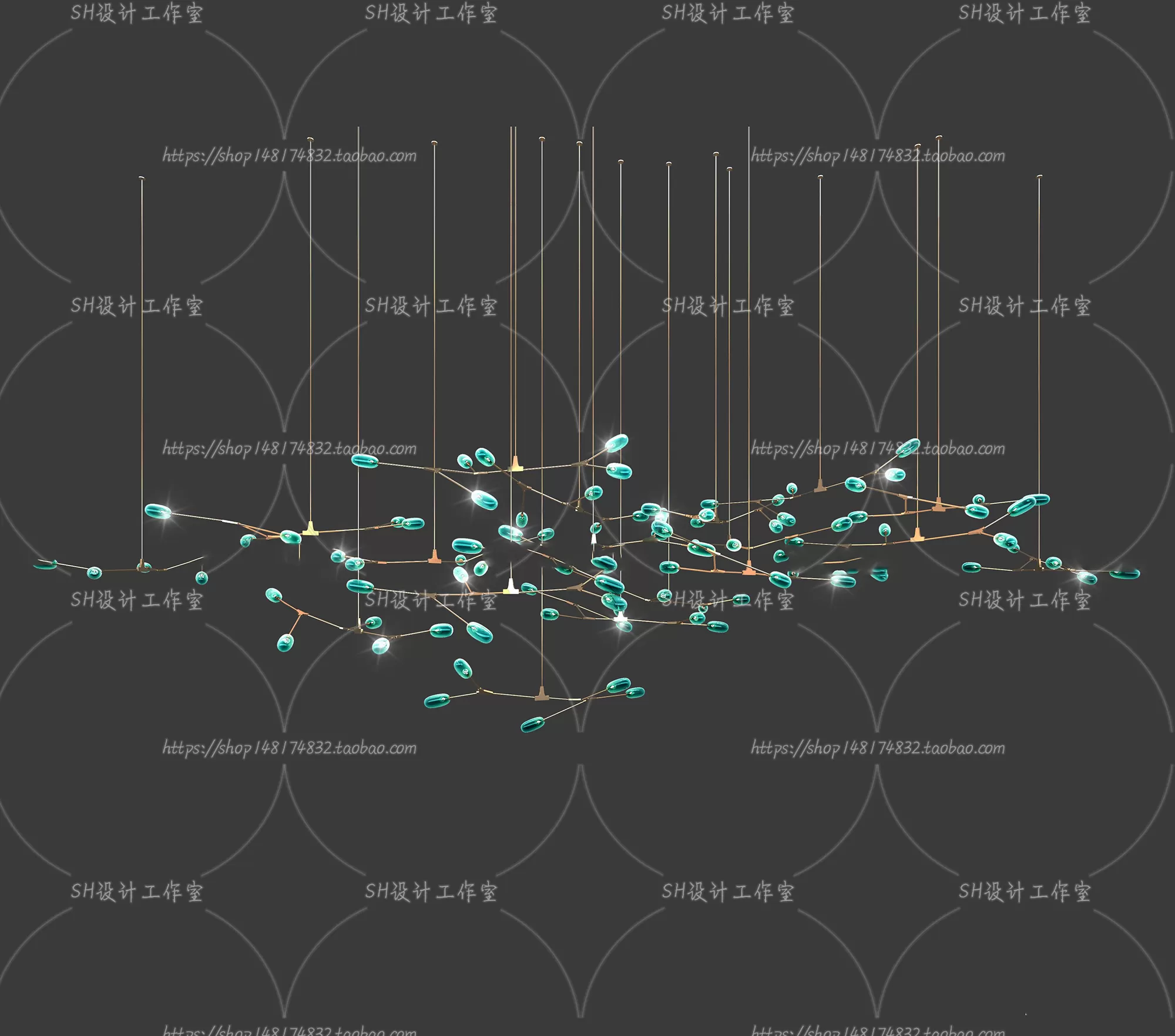 Lights – Chandelier 3D Models – 0436