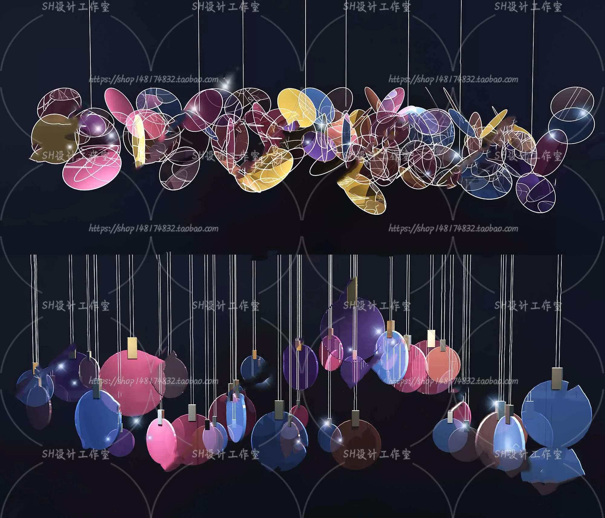 Lights – Chandelier 3D Models – 0440