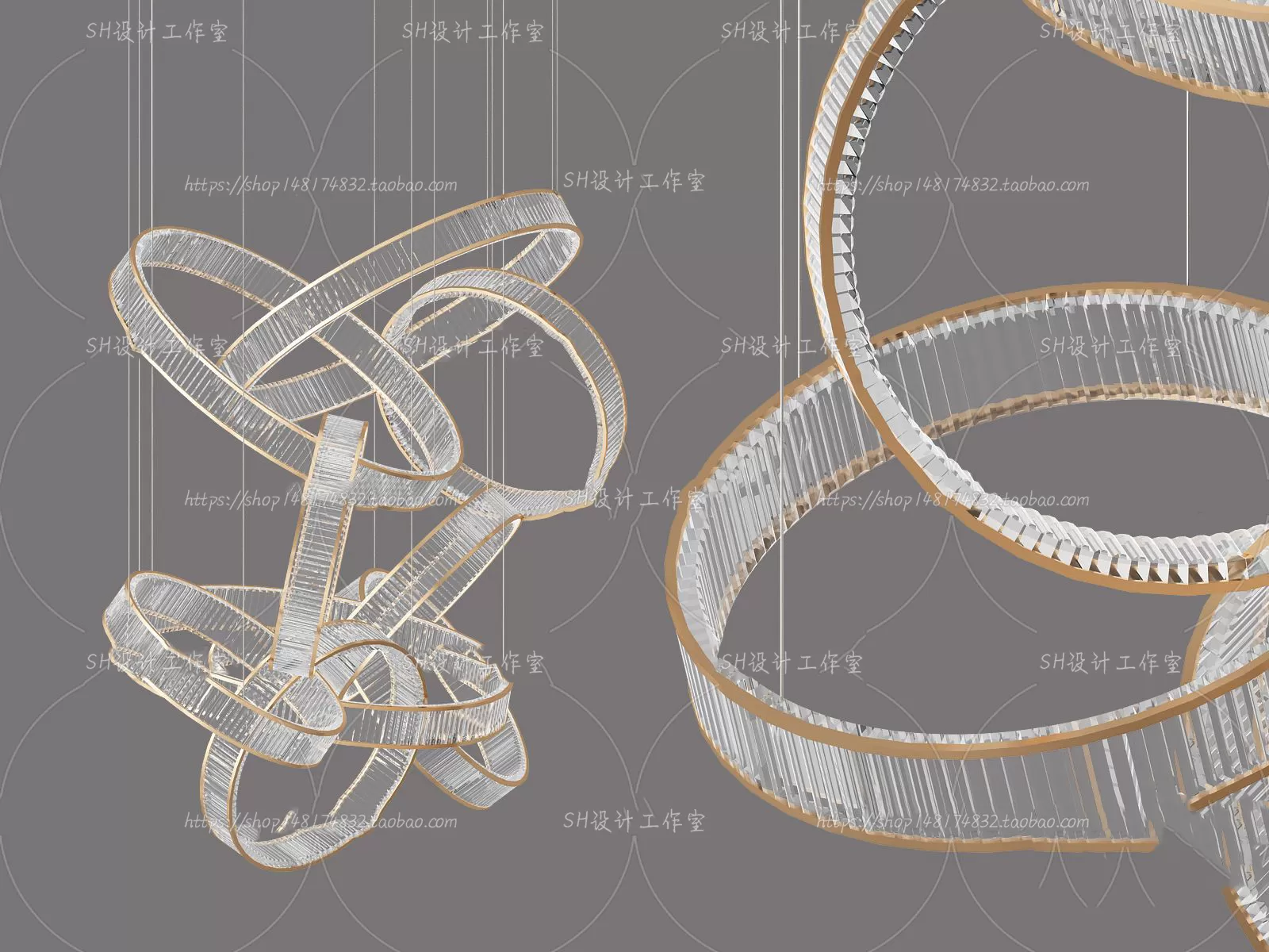 Lights – Chandelier 3D Models – 0442