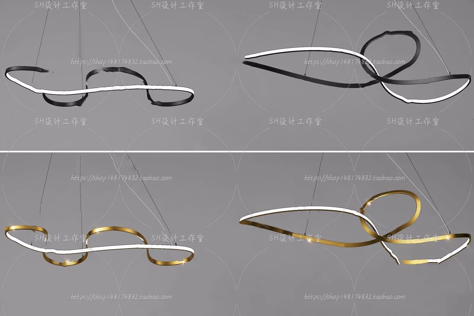 Lights – Chandelier 3D Models – 0460