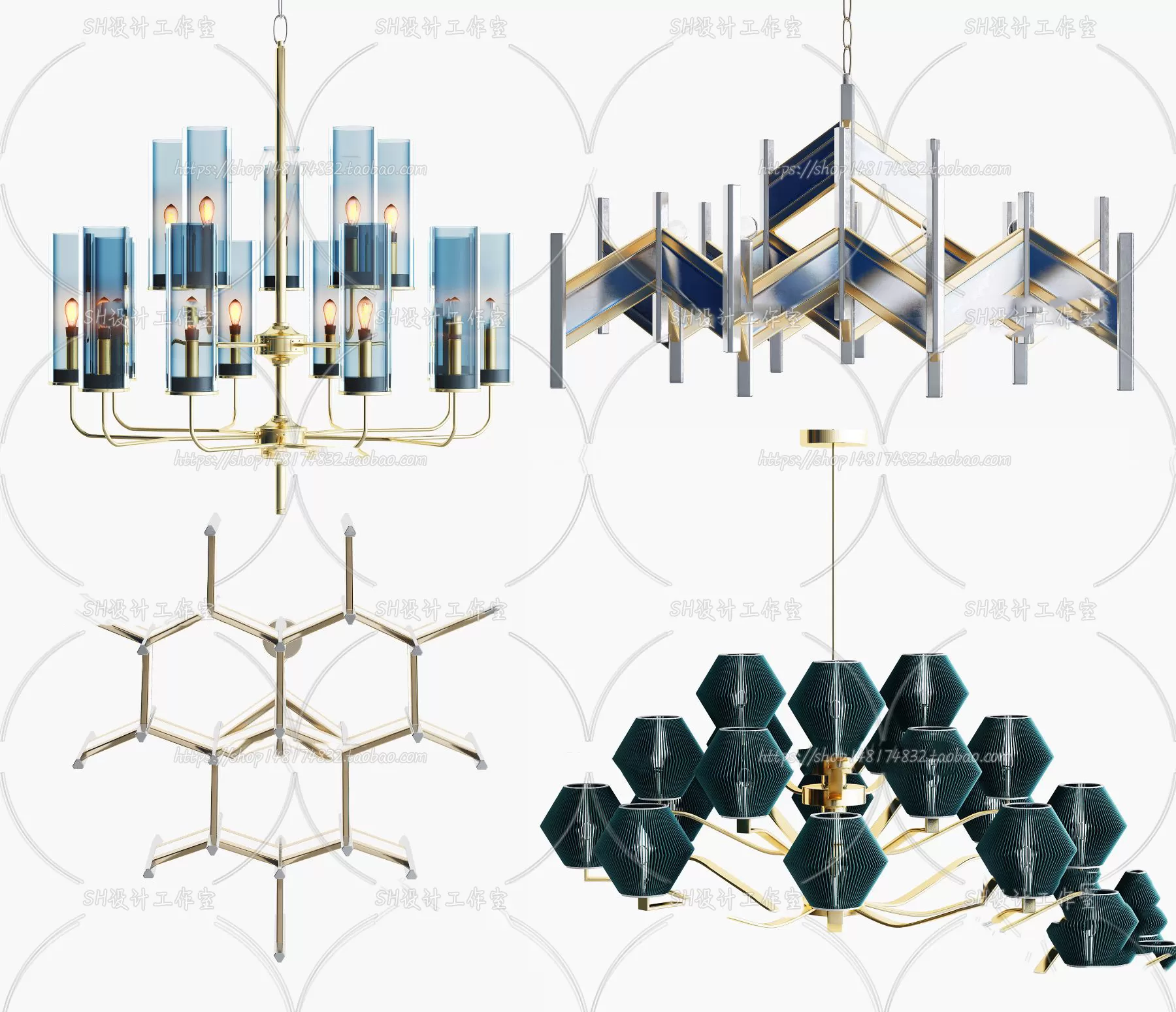 Lights – Chandelier 3D Models – 0461