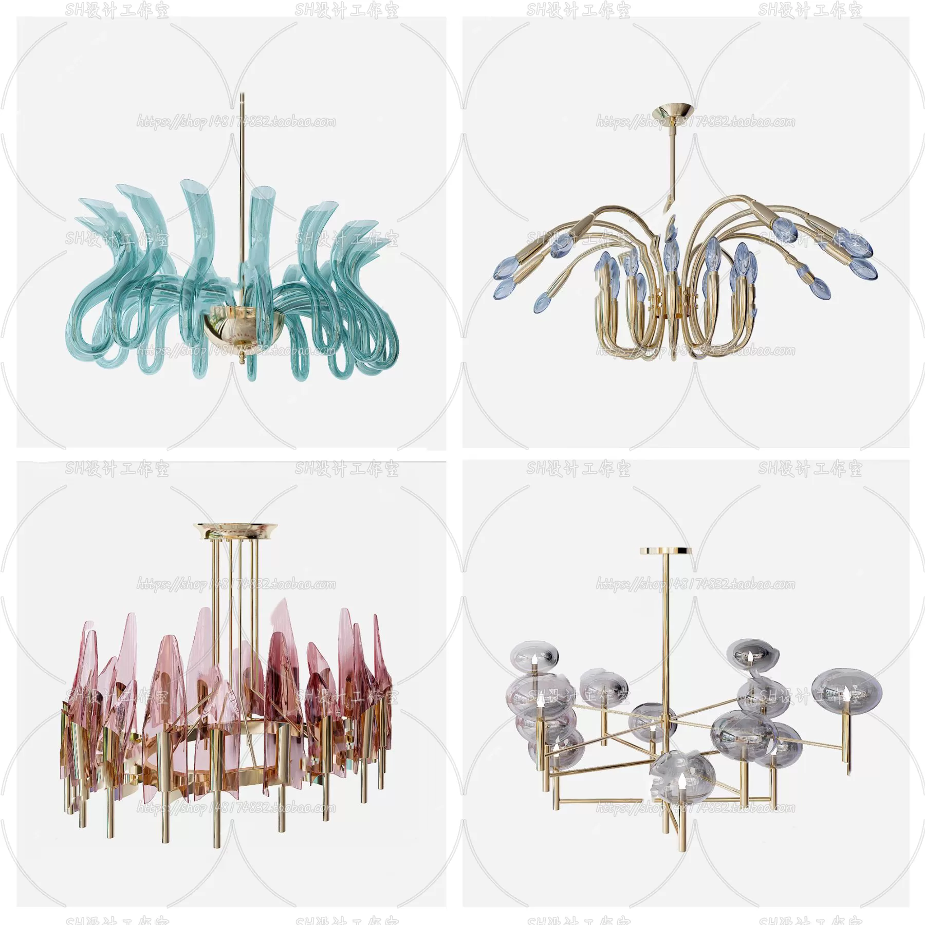 Lights – Chandelier 3D Models – 0462