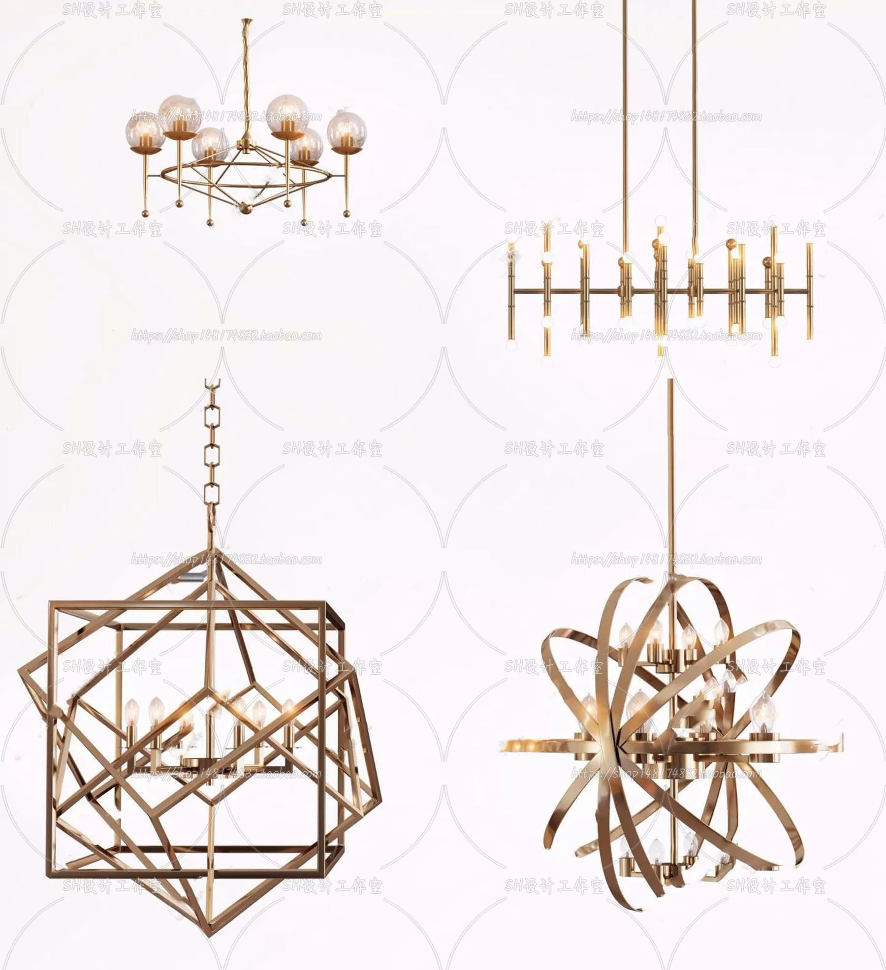 Lights – Chandelier 3D Models – 0465
