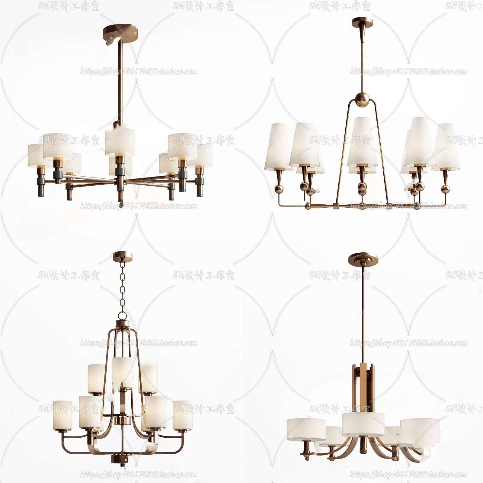 Lights – Chandelier 3D Models – 0466