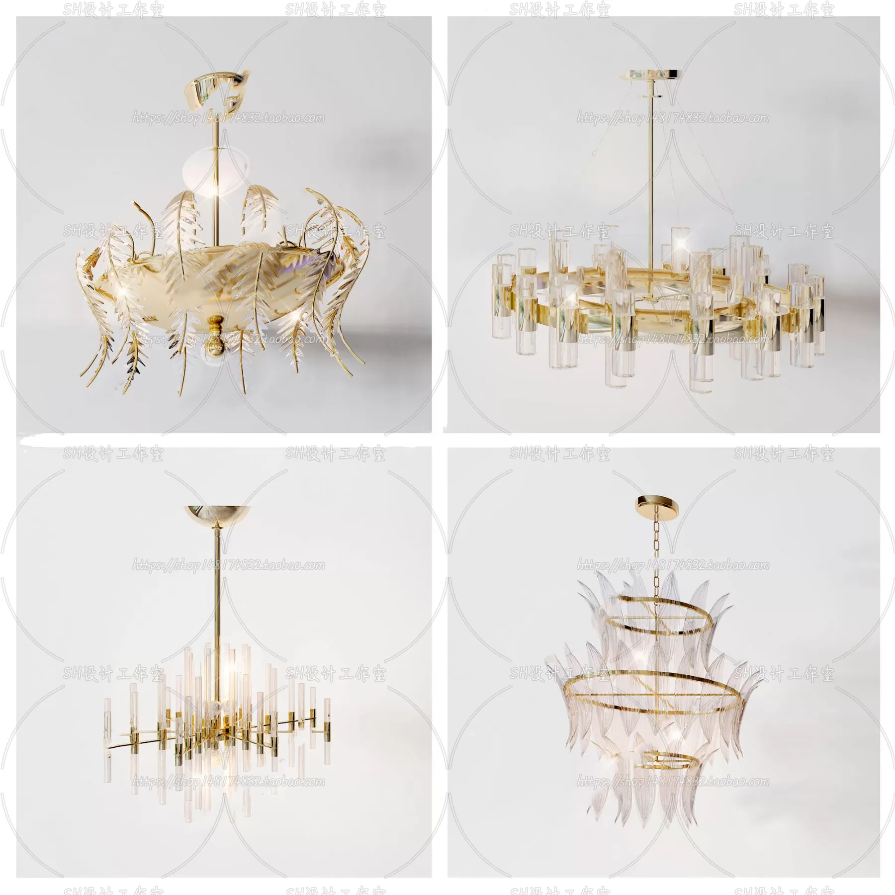 Lights – Chandelier 3D Models – 0467