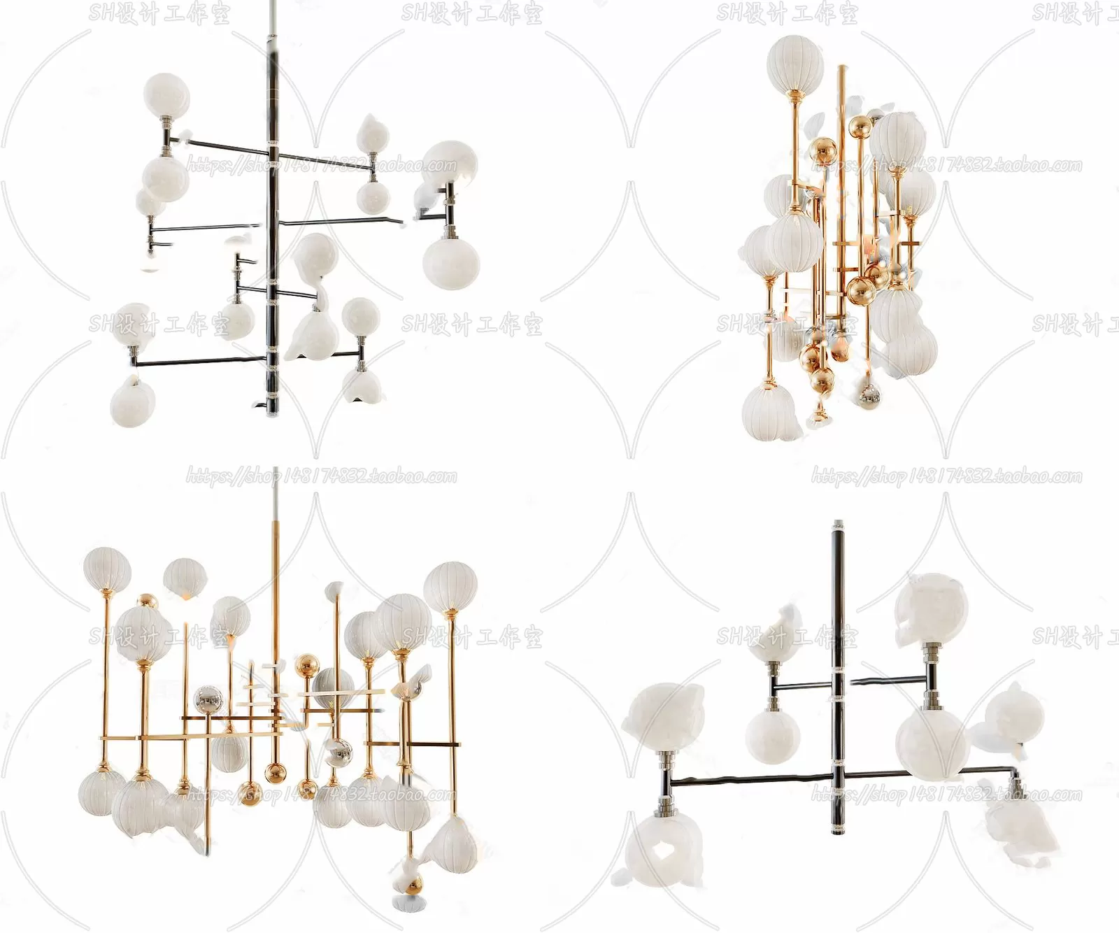 Lights – Chandelier 3D Models – 0468