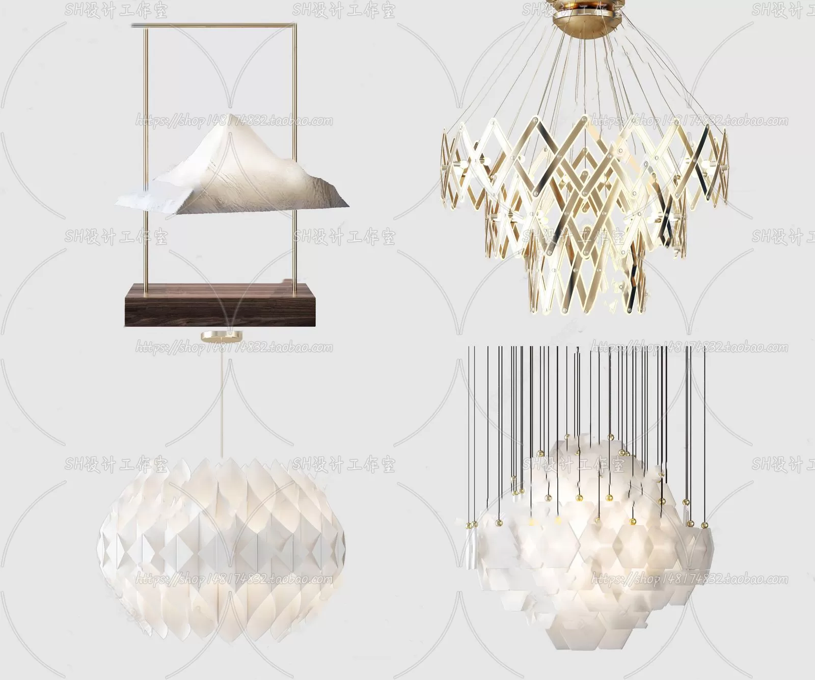 Lights – Chandelier 3D Models – 0473