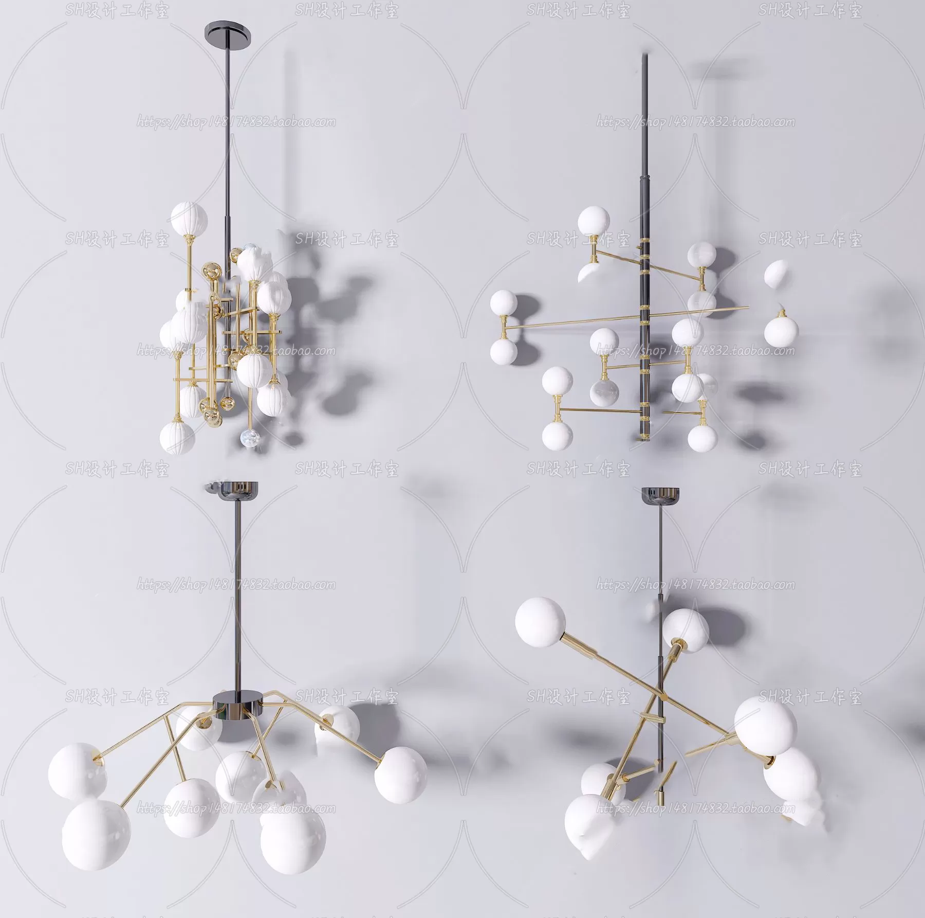 Lights – Chandelier 3D Models – 0478