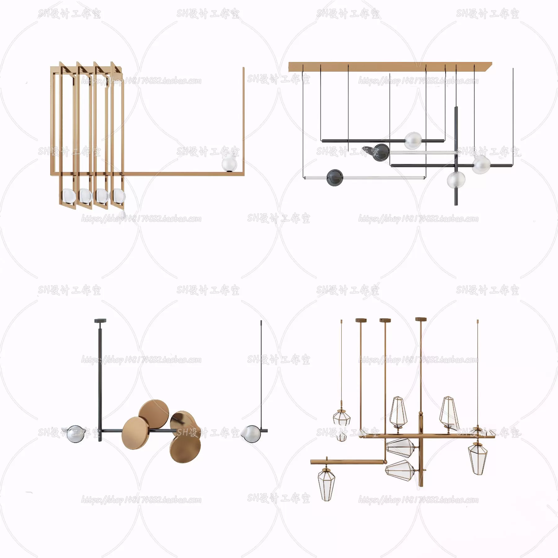 Lights – Chandelier 3D Models – 0479