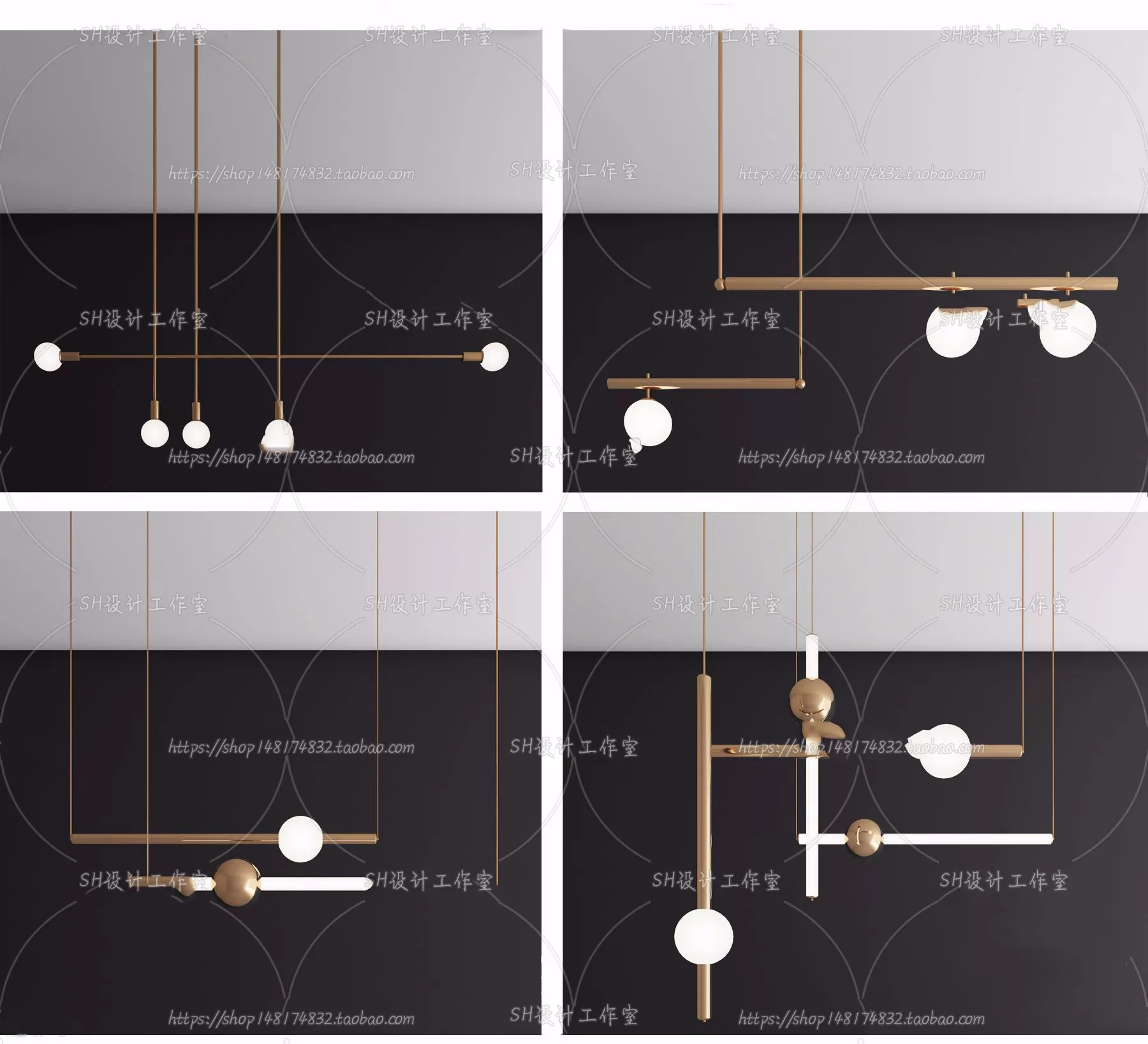 Lights – Chandelier 3D Models – 0480