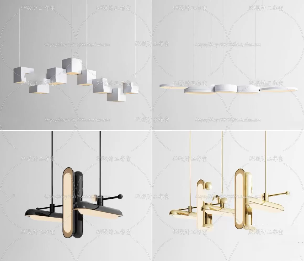 Lights – Chandelier 3D Models – 0481