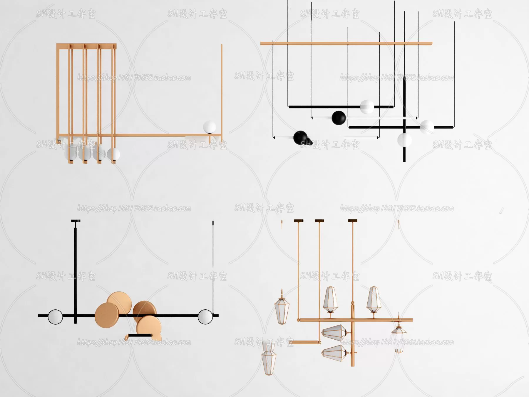 Lights – Chandelier 3D Models – 0483