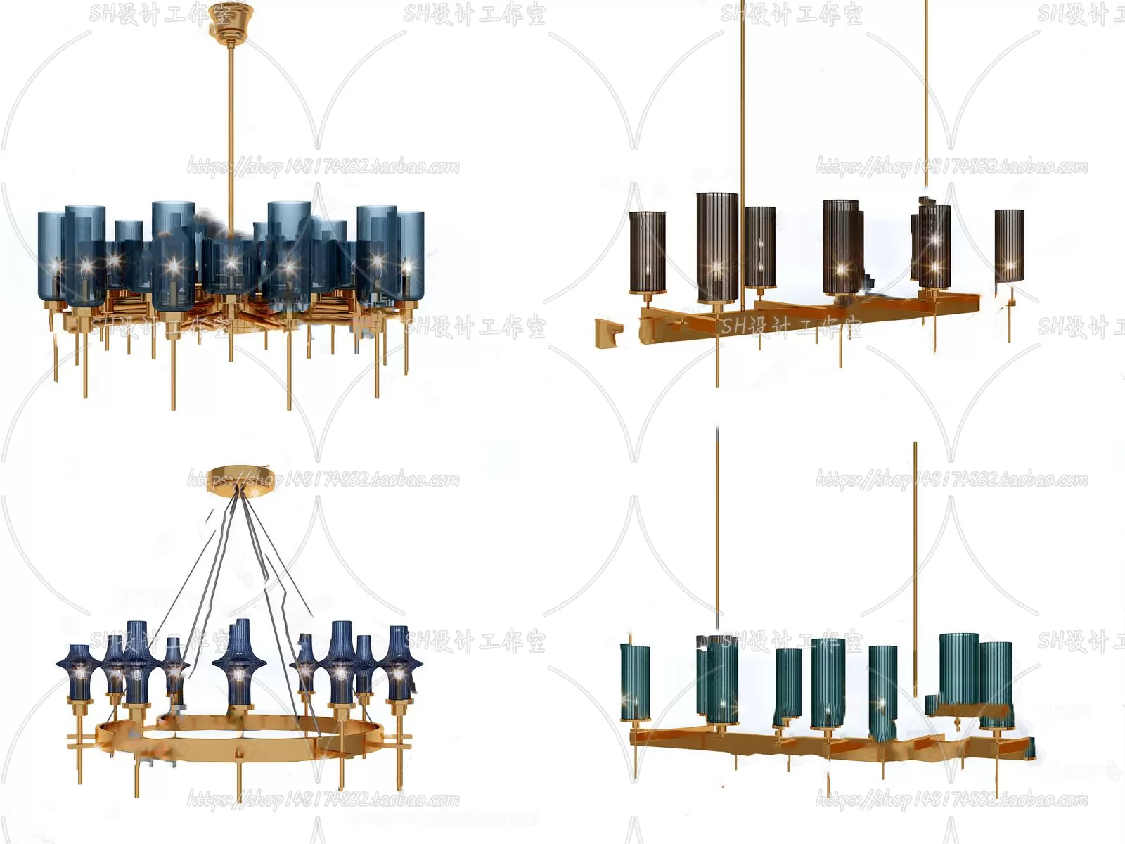 Lights – Chandelier 3D Models – 0489
