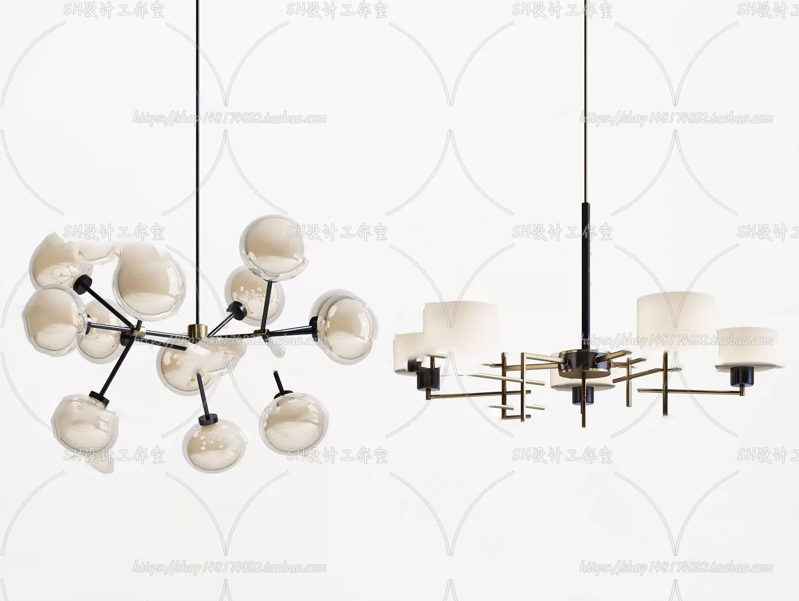 Lights – Chandelier 3D Models – 0496