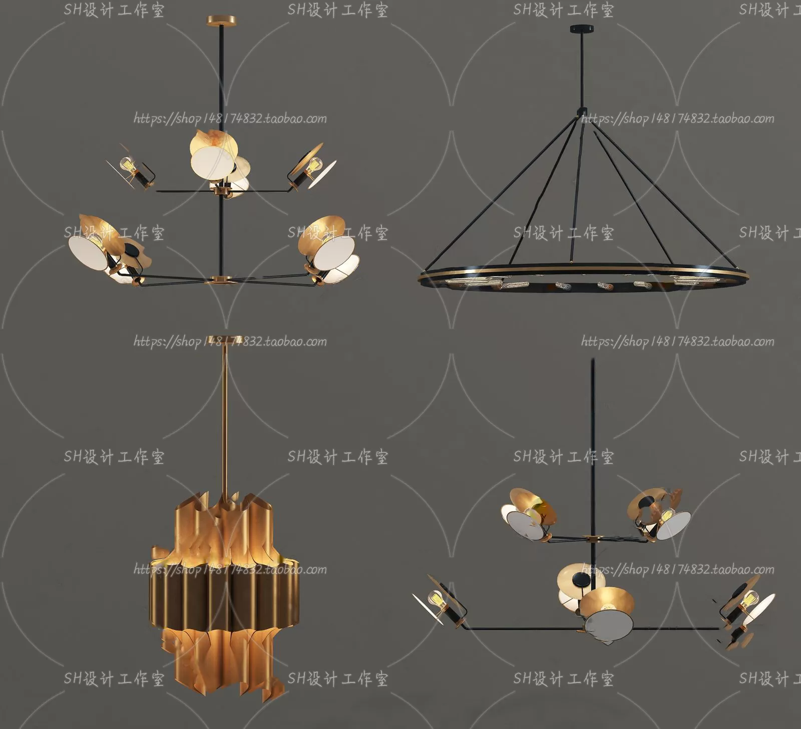 Lights – Chandelier 3D Models – 0504