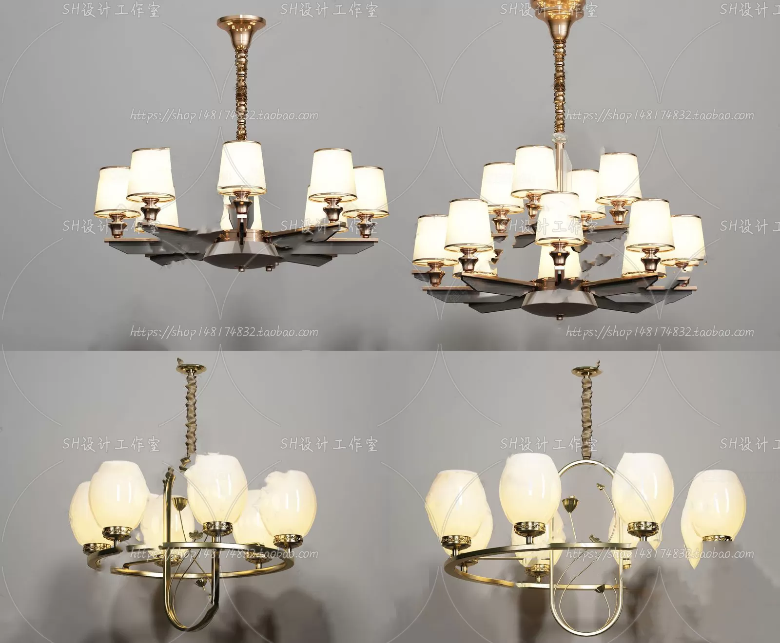 Lights – Chandelier 3D Models – 0505
