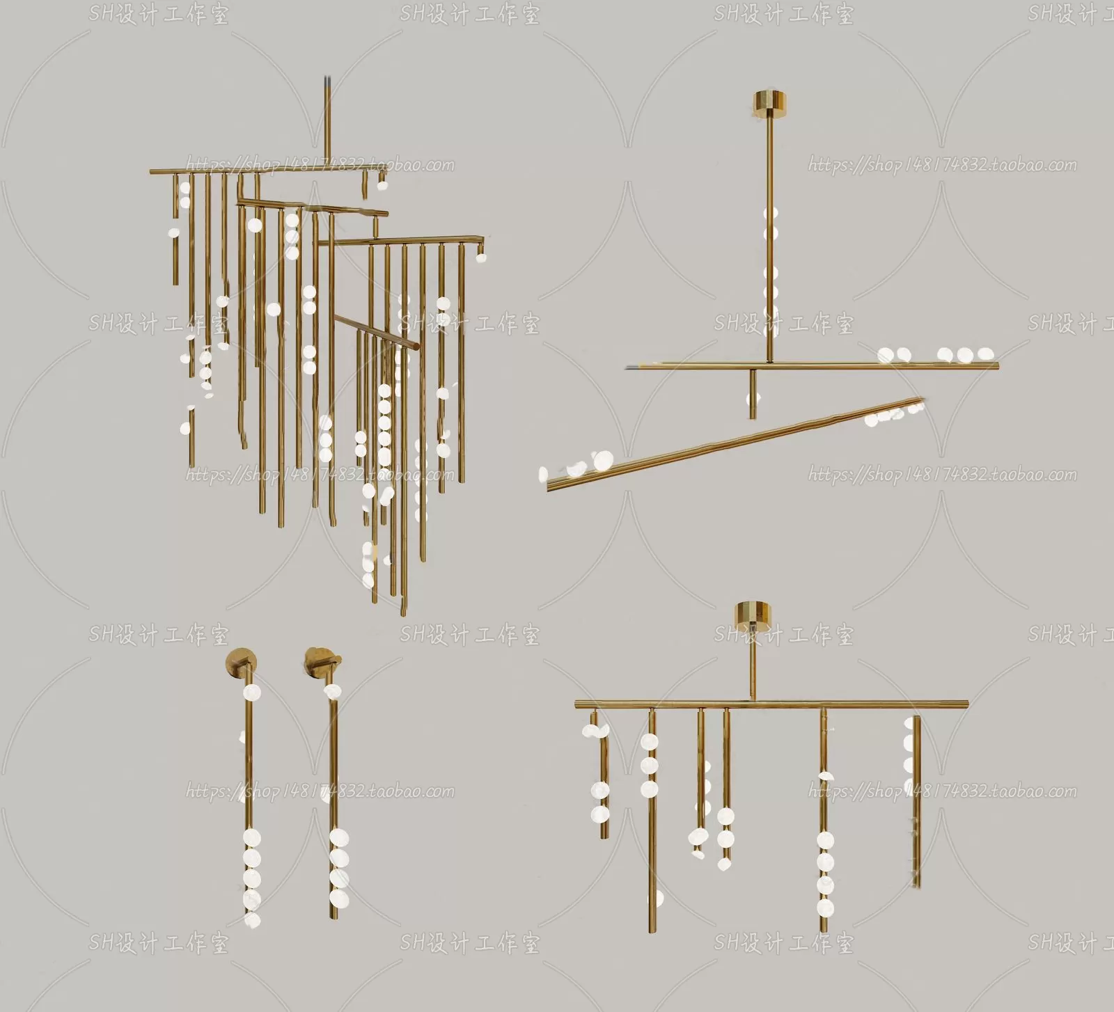 Lights – Chandelier 3D Models – 0513