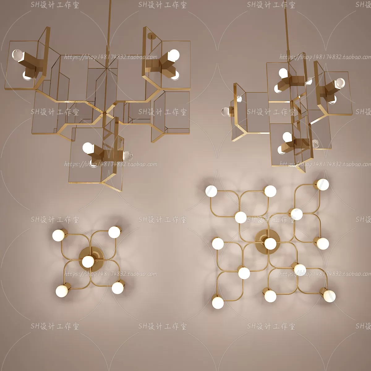 Lights – Chandelier 3D Models – 0517