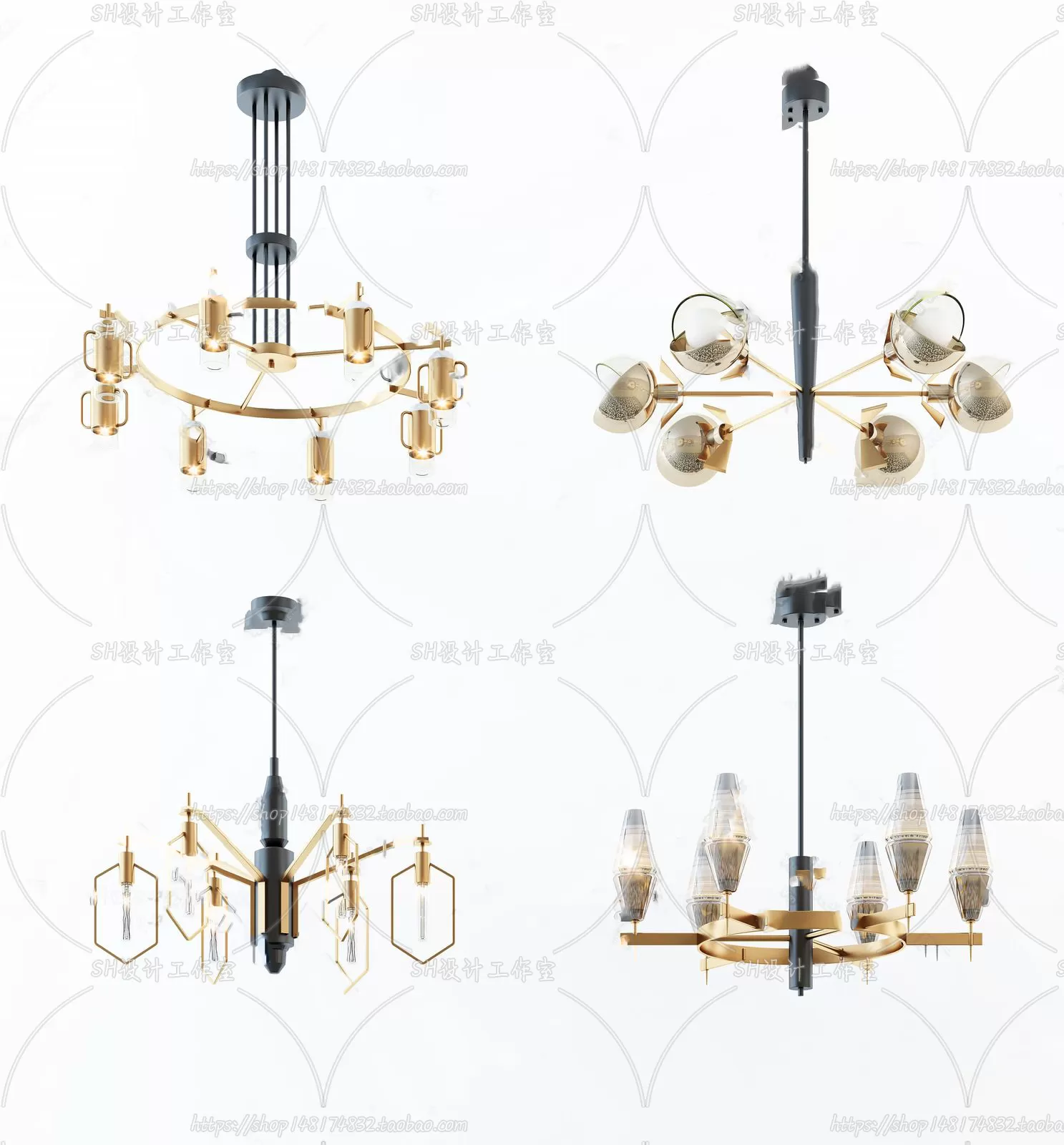 Lights – Chandelier 3D Models – 0529