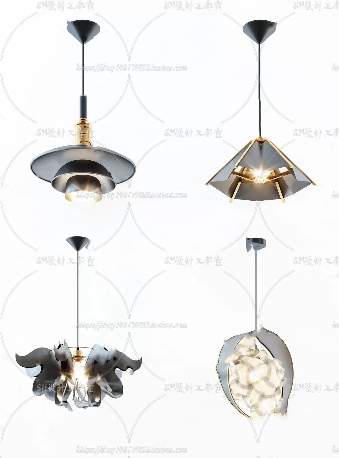 Lights – Chandelier 3D Models – 0532