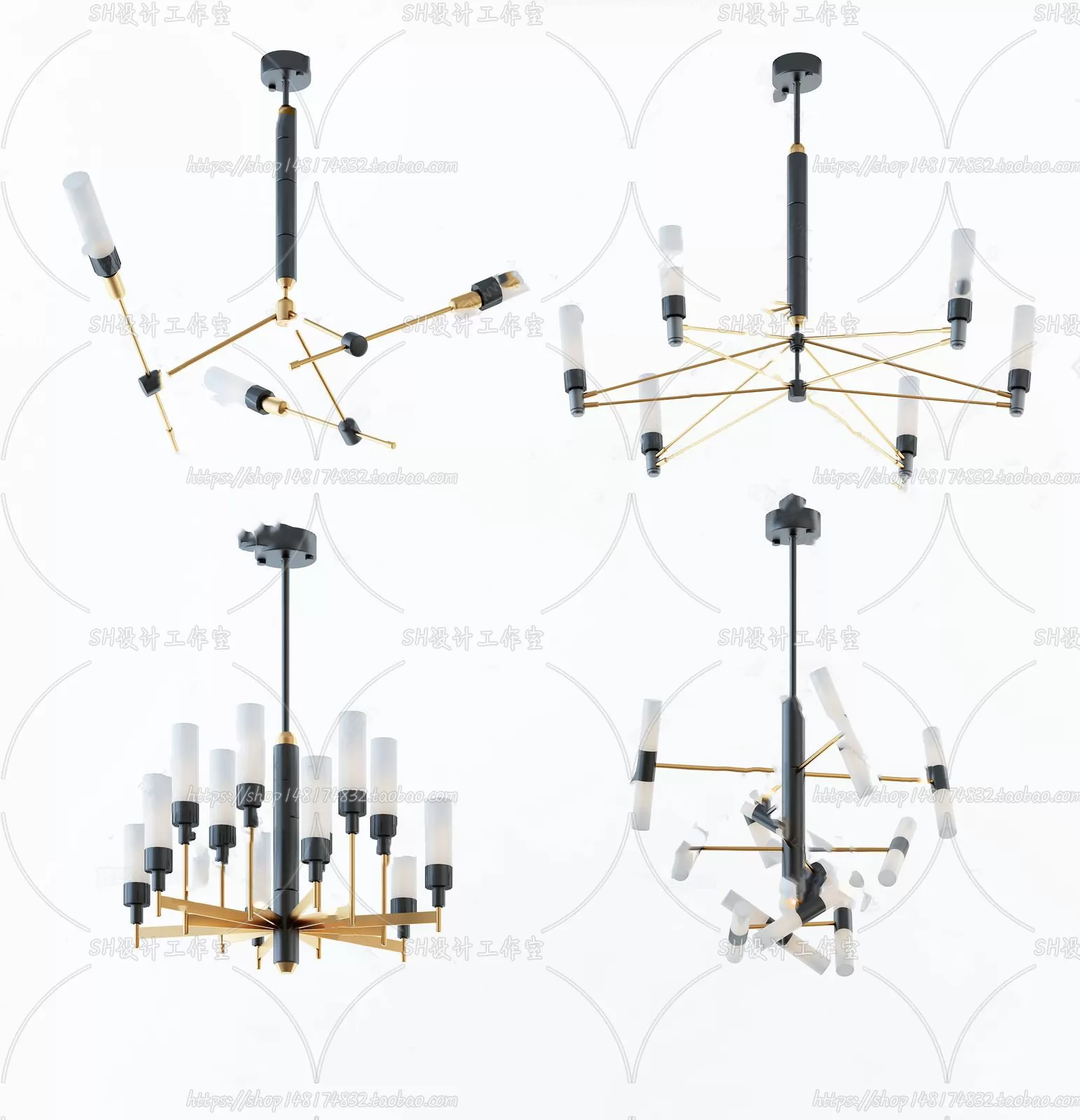 Lights – Chandelier 3D Models – 0534