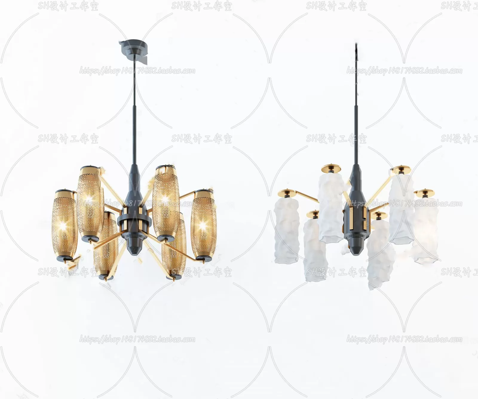 Lights – Chandelier 3D Models – 0535