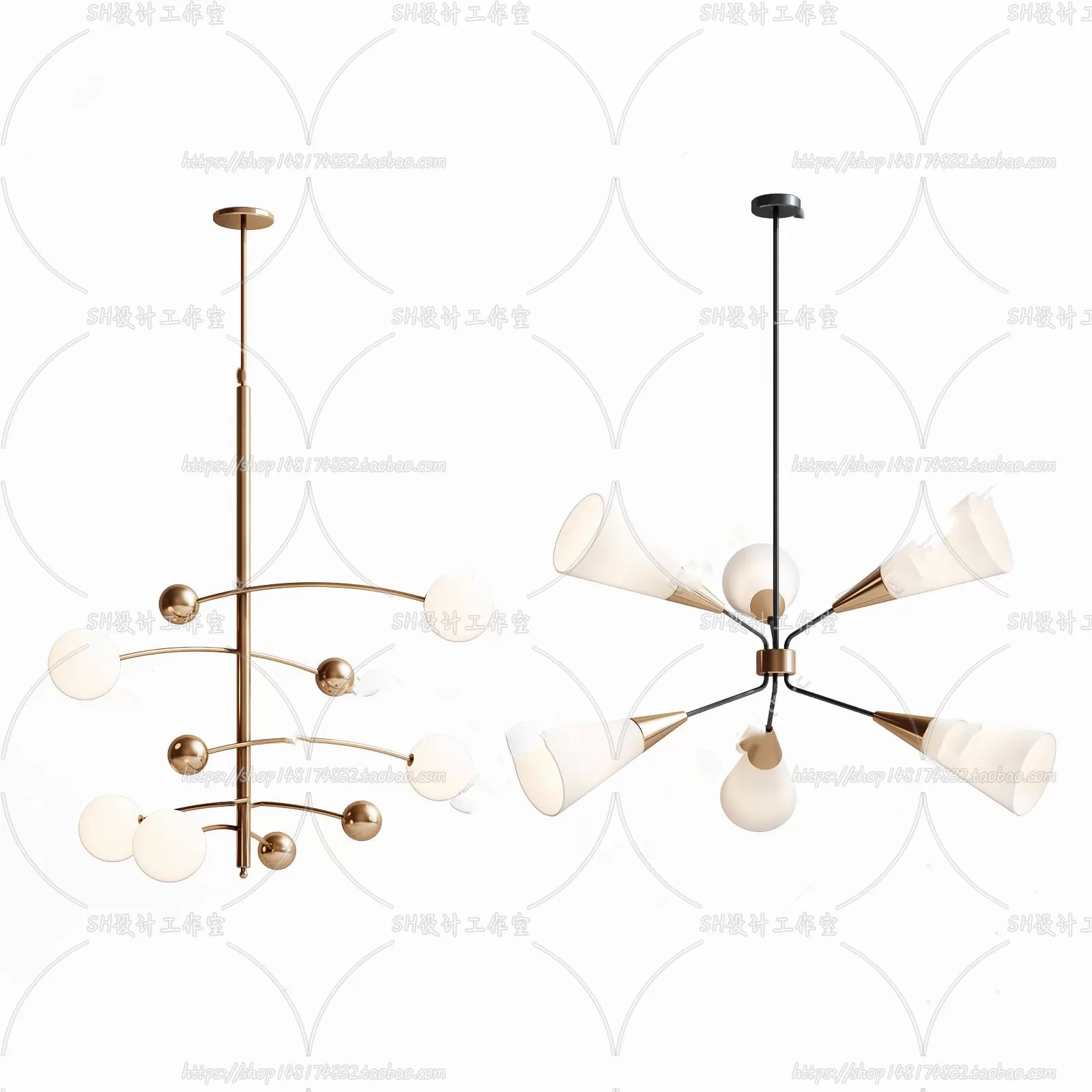 Lights – Chandelier 3D Models – 0536