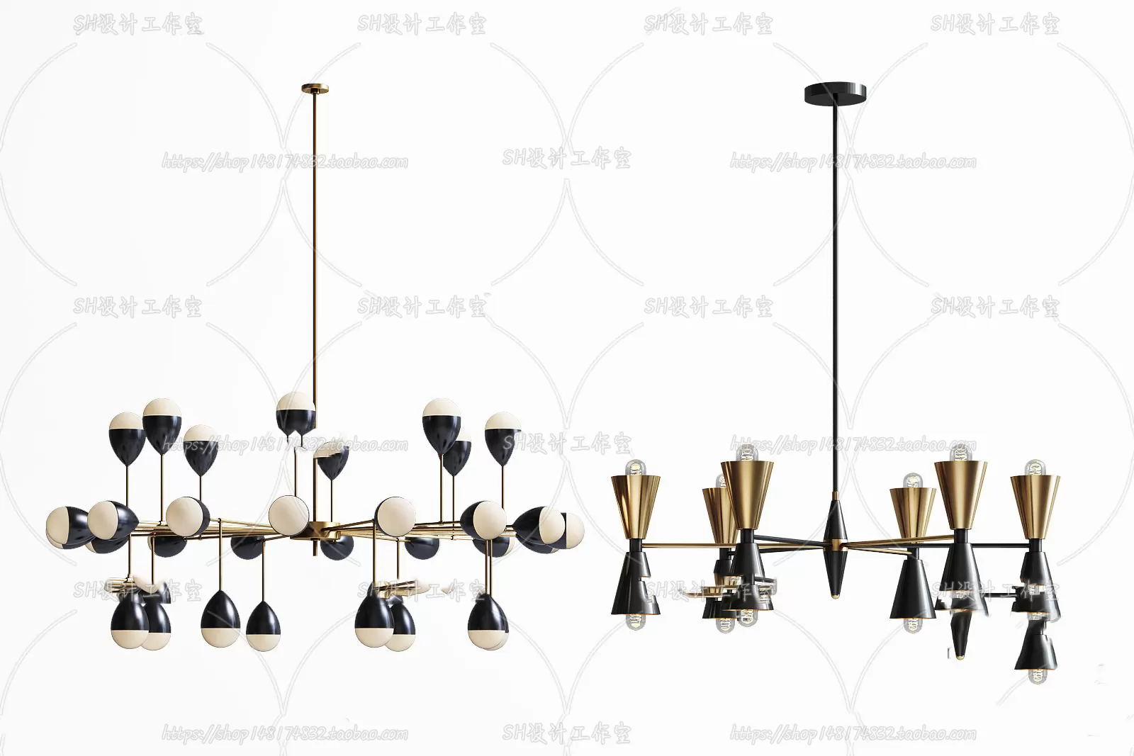 Lights – Chandelier 3D Models – 0537