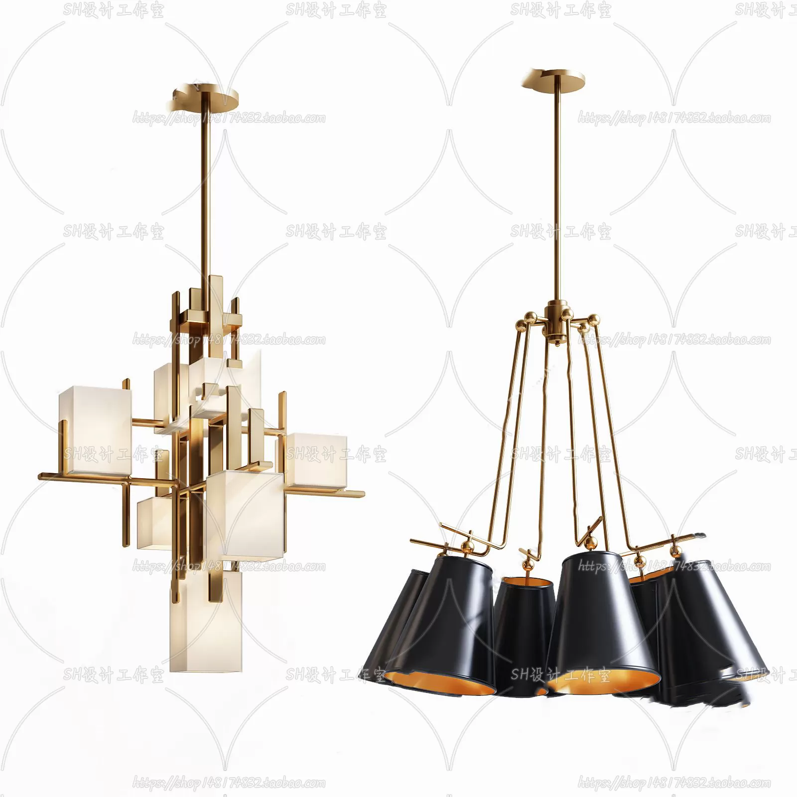 Lights – Chandelier 3D Models – 0538